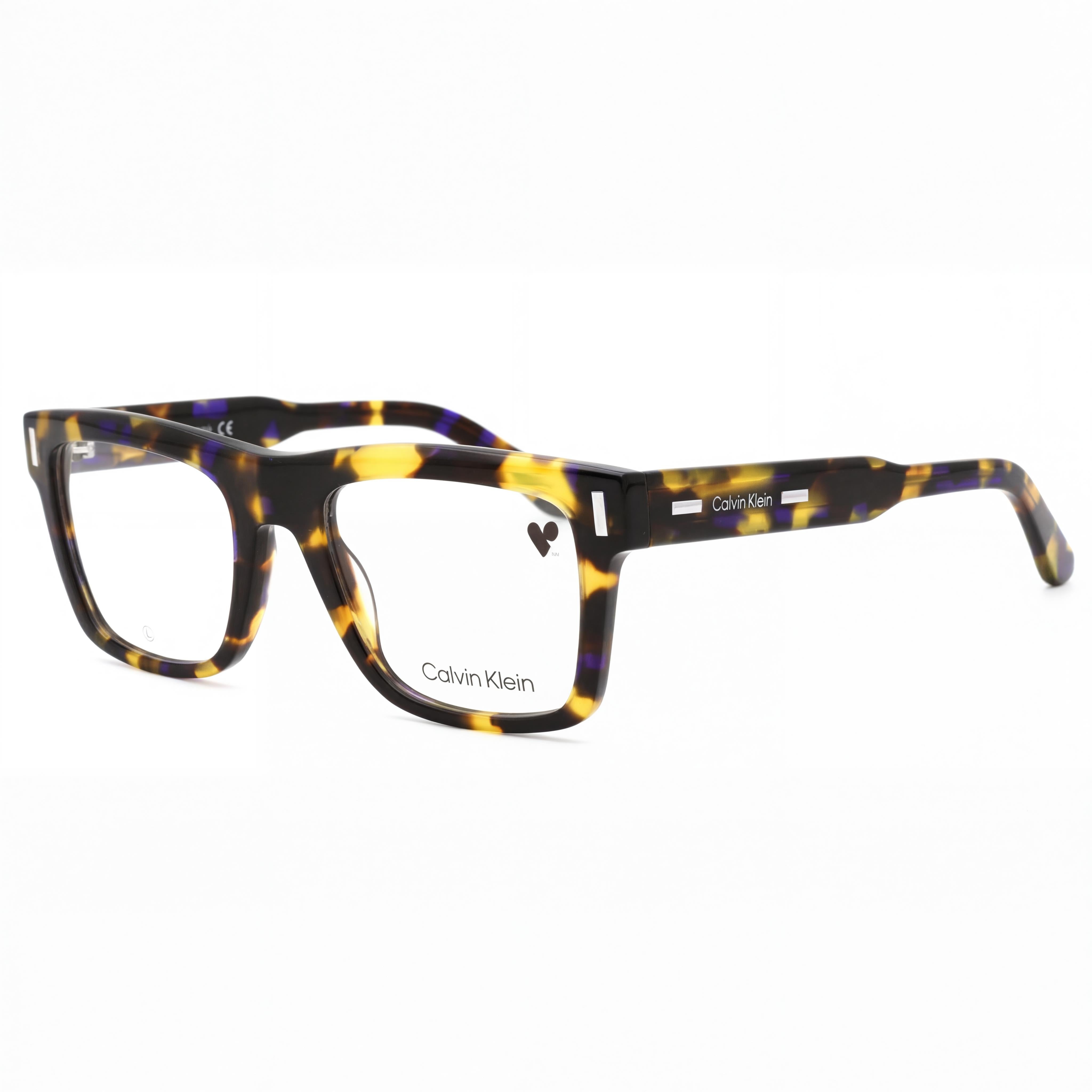 Gafas unisex Calvin Klein CK23519 de acero aleado en color marrón azul habana, ancho de lente: 52 mm., Photo 1