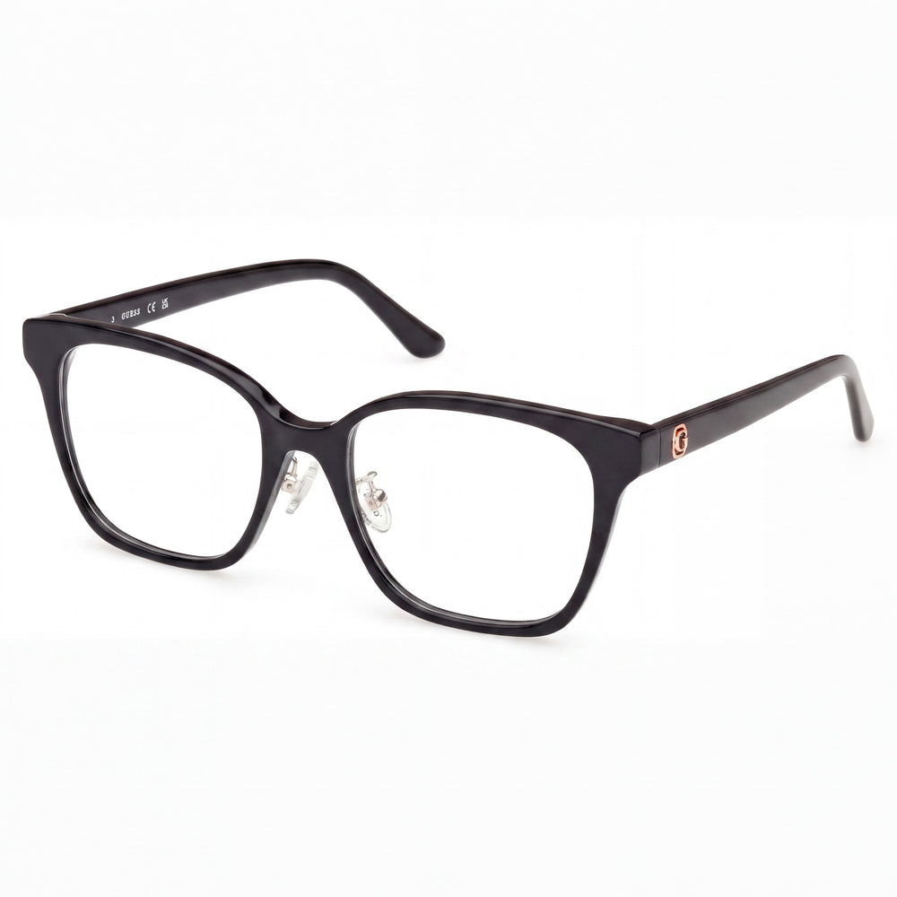 GUESS Gu50153-d Men's Black Plastic Frame Eyeglasses with Polycarbonate Lenses 53/18/145