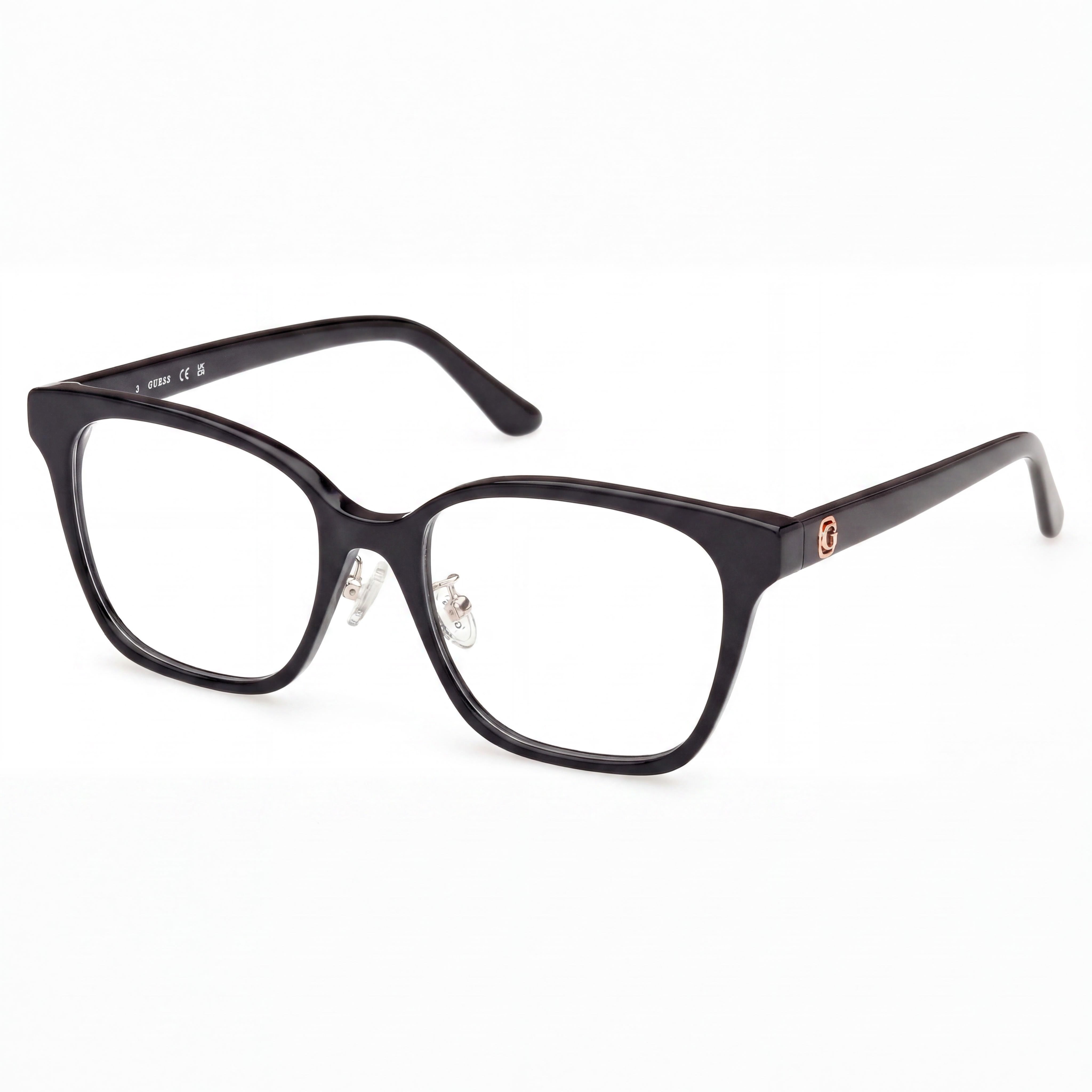 Gafas GUESS Gu50153-d para hombre con montura de plástico negra y lentes de policarbonato 53/18/145, Photo 1