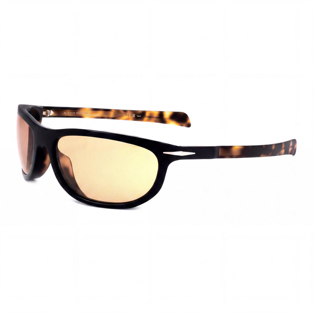 David Beckham Db 7117/S Men's Black Havana Acetate Non-Polarized Orange Lens Sunglasses, Size 64mm