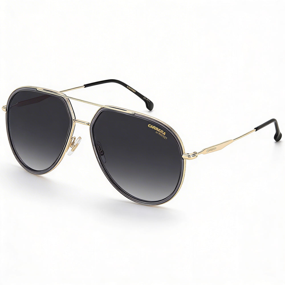 Carrera Sunglasses Carrera 295/S Unisex Pilot Metal Grey Frame Polarized Grey Shaded 100% UV 58mm