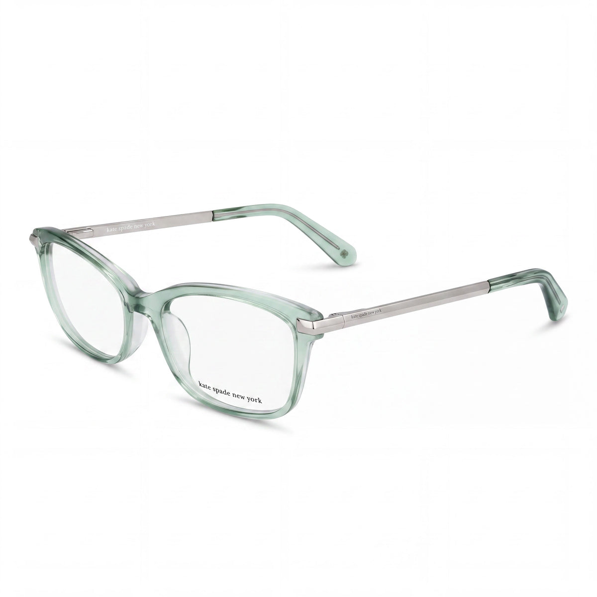 kate spade new york Modern Women's Transparent Light Green Acetate Eyeglasses 51mm, Photo 1