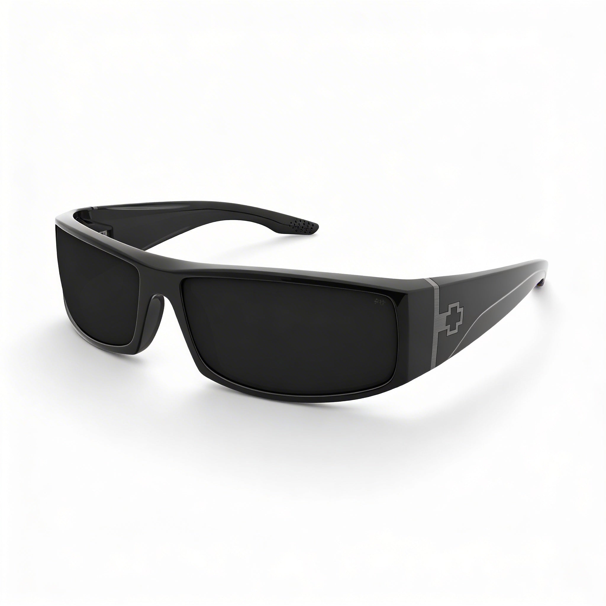 Gafas de sol de plástico Spy G850 Arkema para hombre, negras, Happy Gray Green, no polarizadas, UV, 60 mm, Photo 1