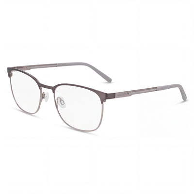 Gafas ópticas Nautica Modern para hombre, montura metálica mate, lentes de plástico transparente de 53 mm.