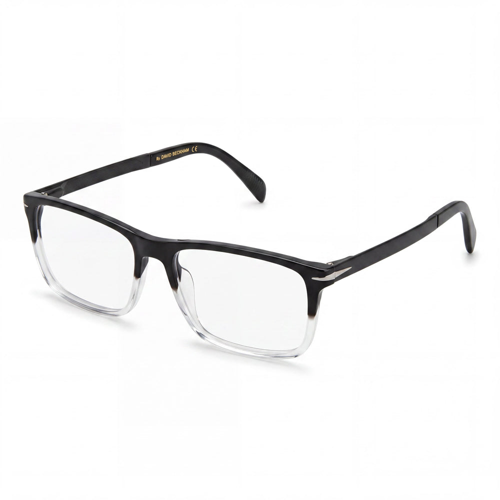Gafas de sol David Beckham DB 1095 para hombre con montura de plástico y cristales negros, lentes no polarizadas de 57 mm