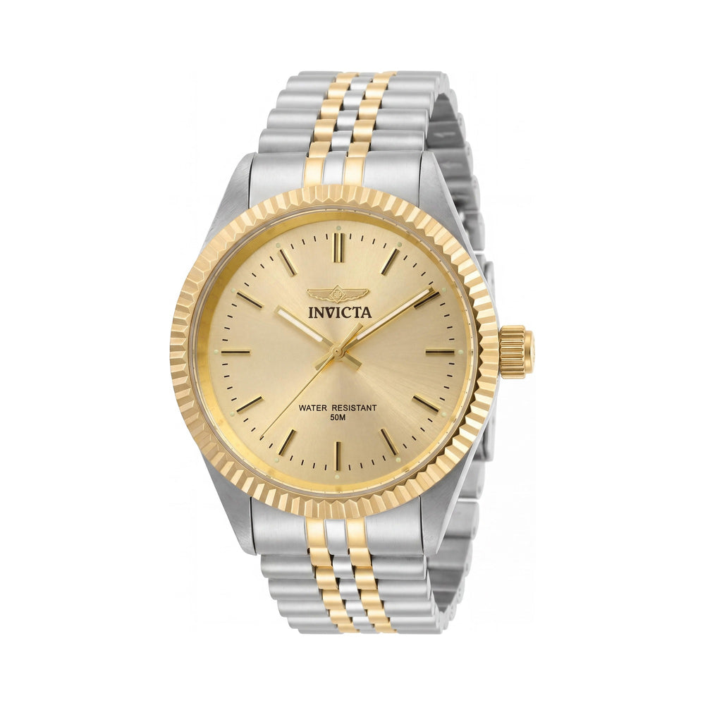 Reloj Invicta para hombre 29382 Specialty de cuarzo, dos tonos, dorado, acero inoxidable de 43 mm
