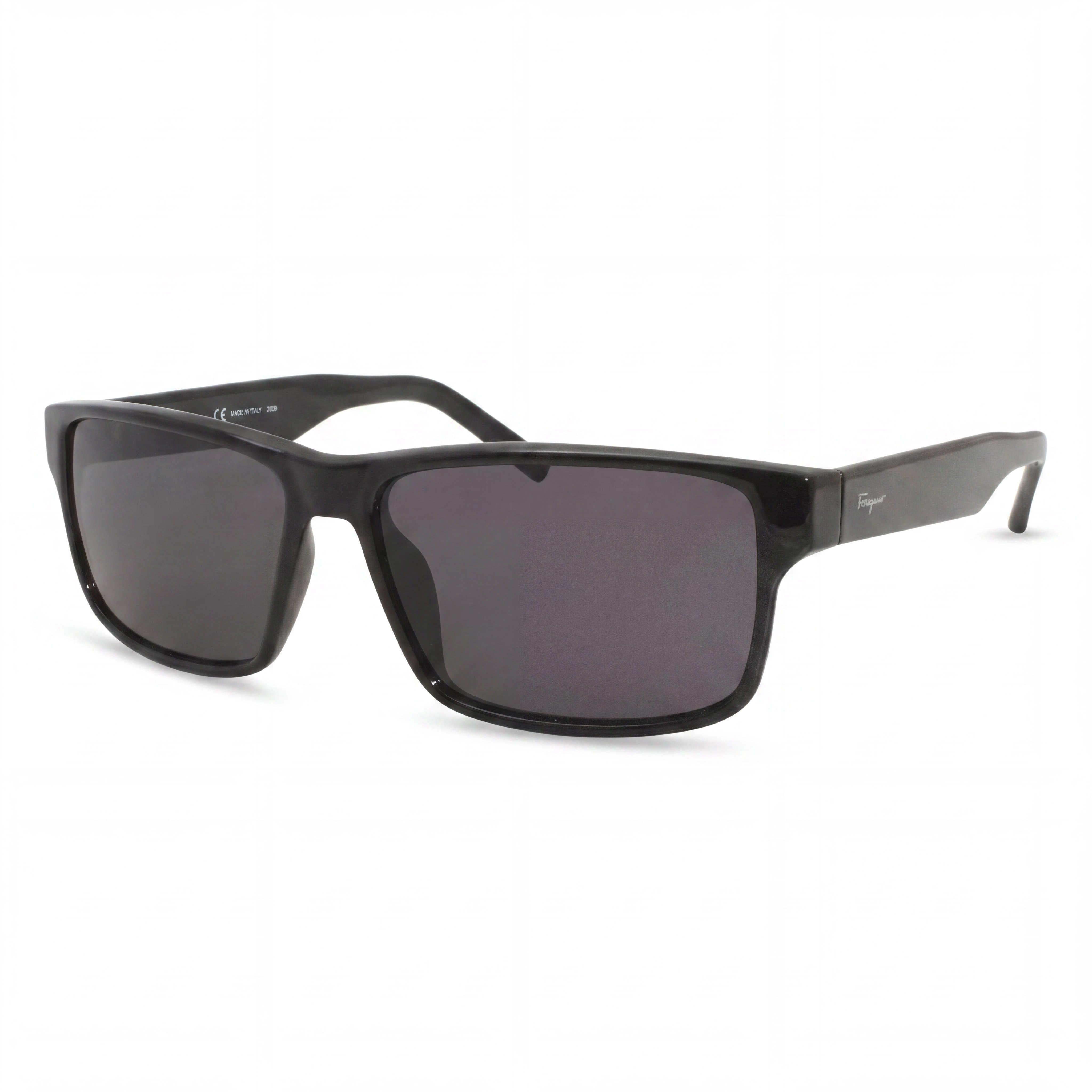 Salvatore Ferragamo SF960S Unisex Black Plastic Frame Grey Lens UV Protected Sunglasses 58mm, Photo 1
