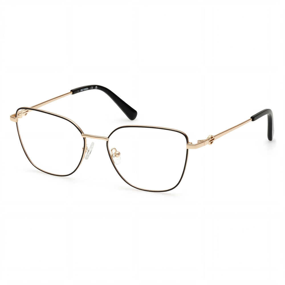 Harley-Davidson Hd50118 Women's Metal Black Pale Gold Eyewear 54mm