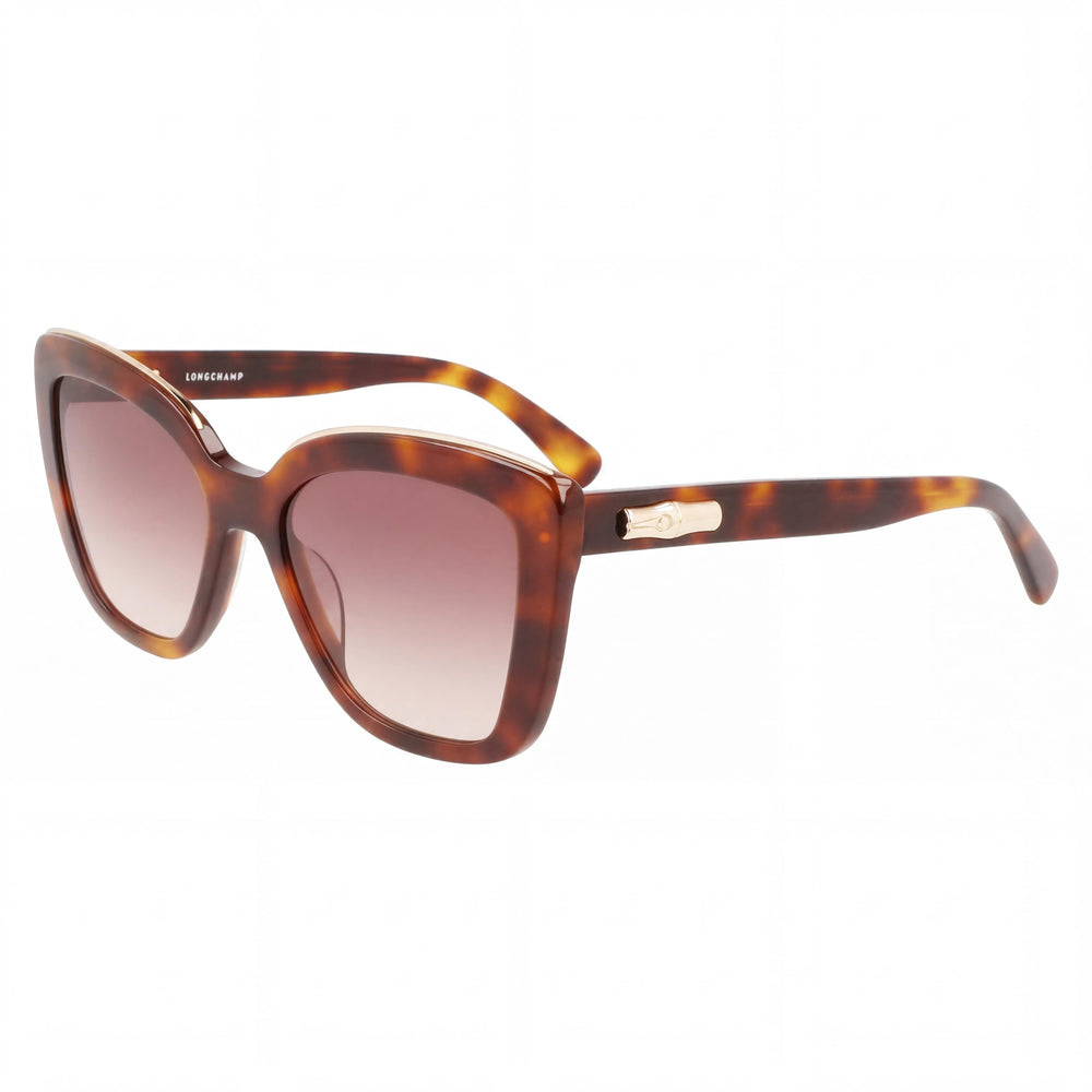 Gafas de sol Longchamp LO692S casuales para mujer, marco de aleación de acero La Habana, lentes de policarbonato de 53 mm, protección UV, no polarizadas