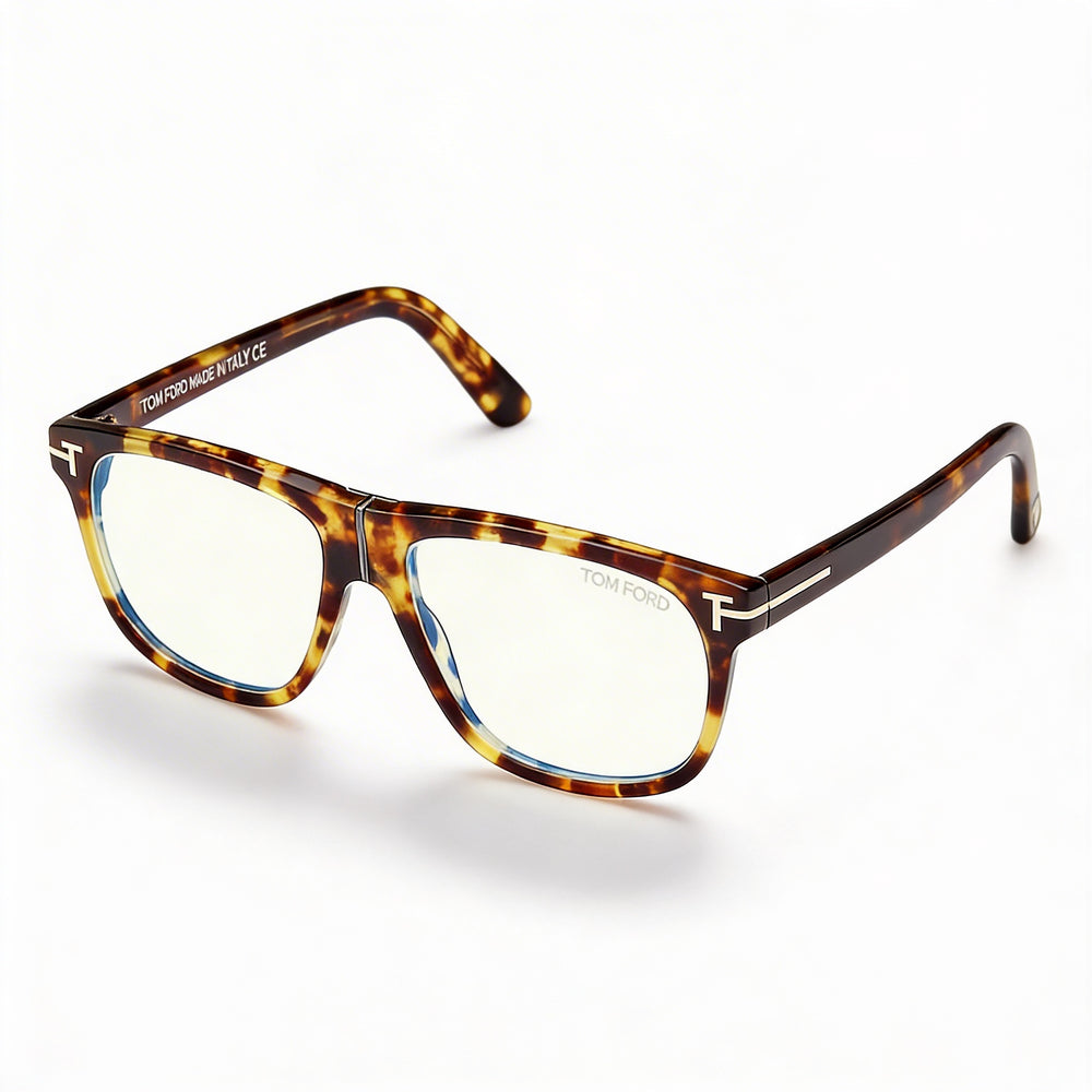 Marcolin Classic Unisex Non-Polarized Blue Filter Plastic Polycarbonate Sunglasses Blonde Havana Black 56mm