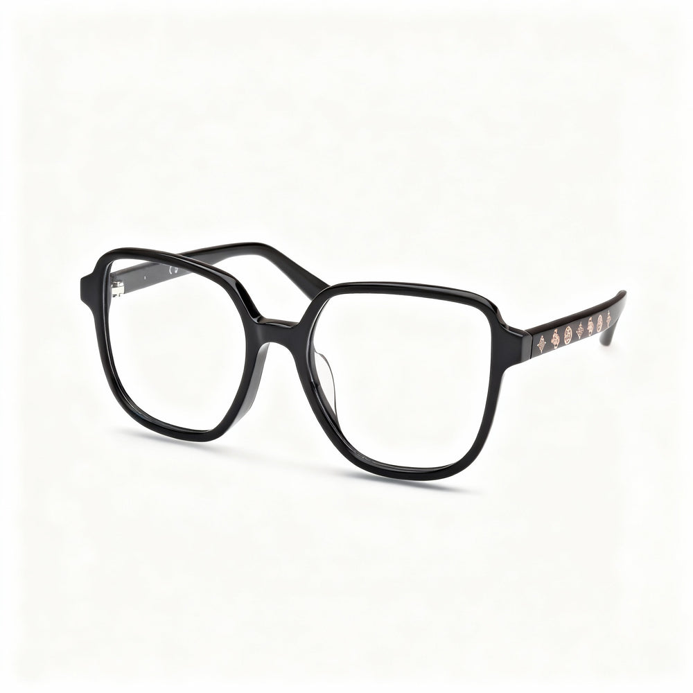 Gafas GUESS para hombre, montura negra brillante