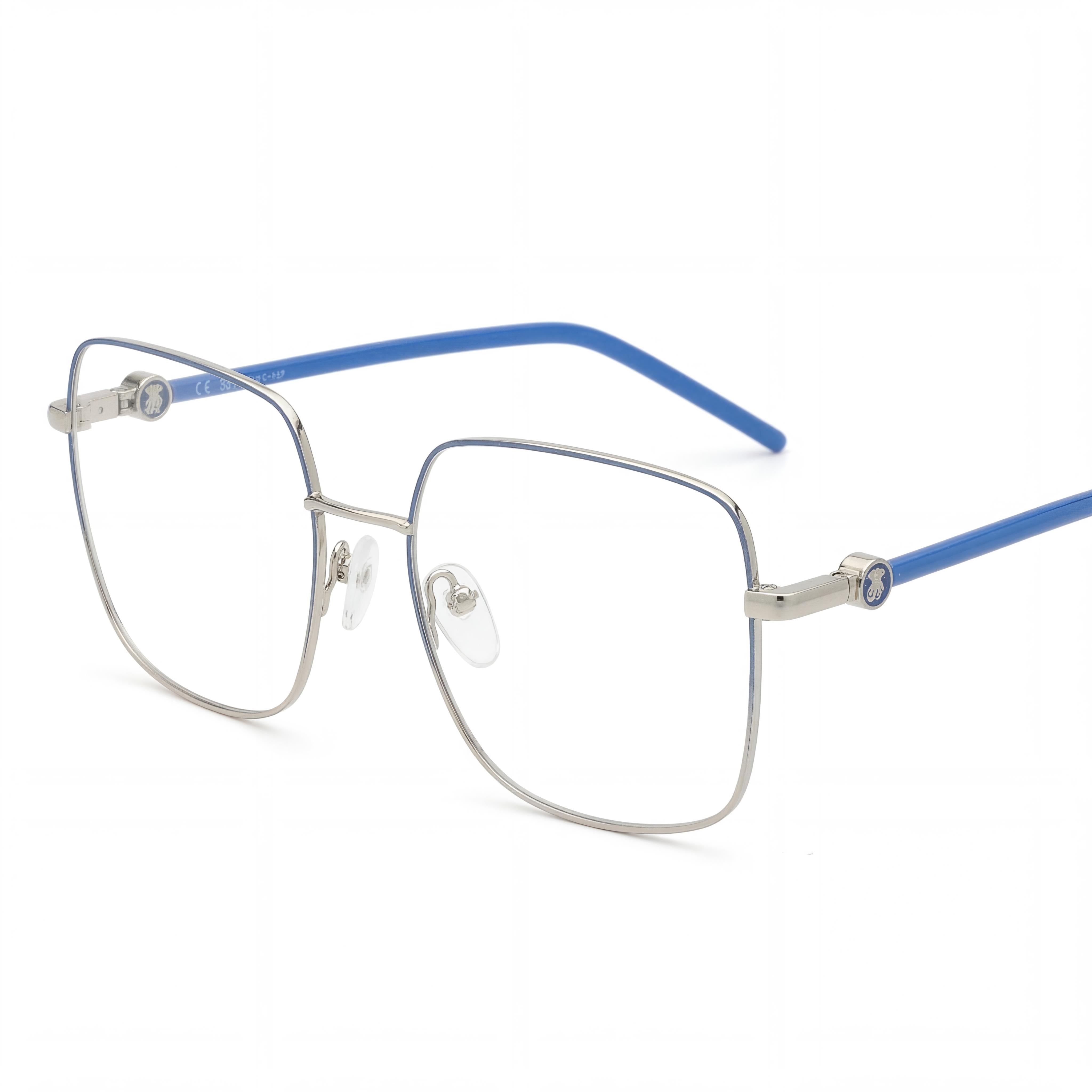 TOUS Classic Women's Combined Metal Prescription Ready Eyeglasses, Light Gold with Coloured Parts, 55mm, Photo 1