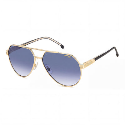 Carrera 1067/S Women's Gold Acetate Frame Smoke Lenses Non- 62mm Sunglasses