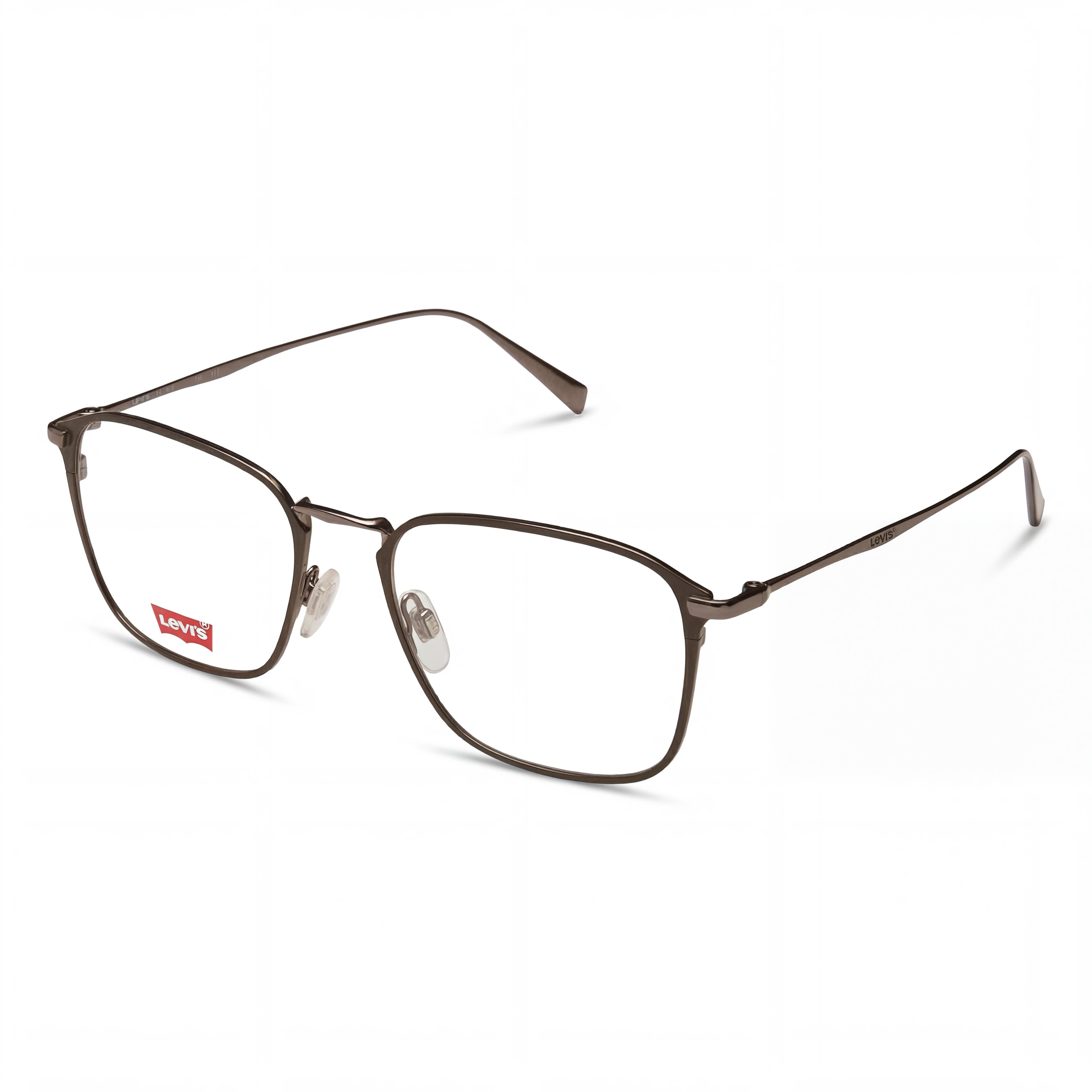 Levi's Classic Men's Metal Frame Square Eyeglasses Non- Matte Khaki 52mm, Photo 1
