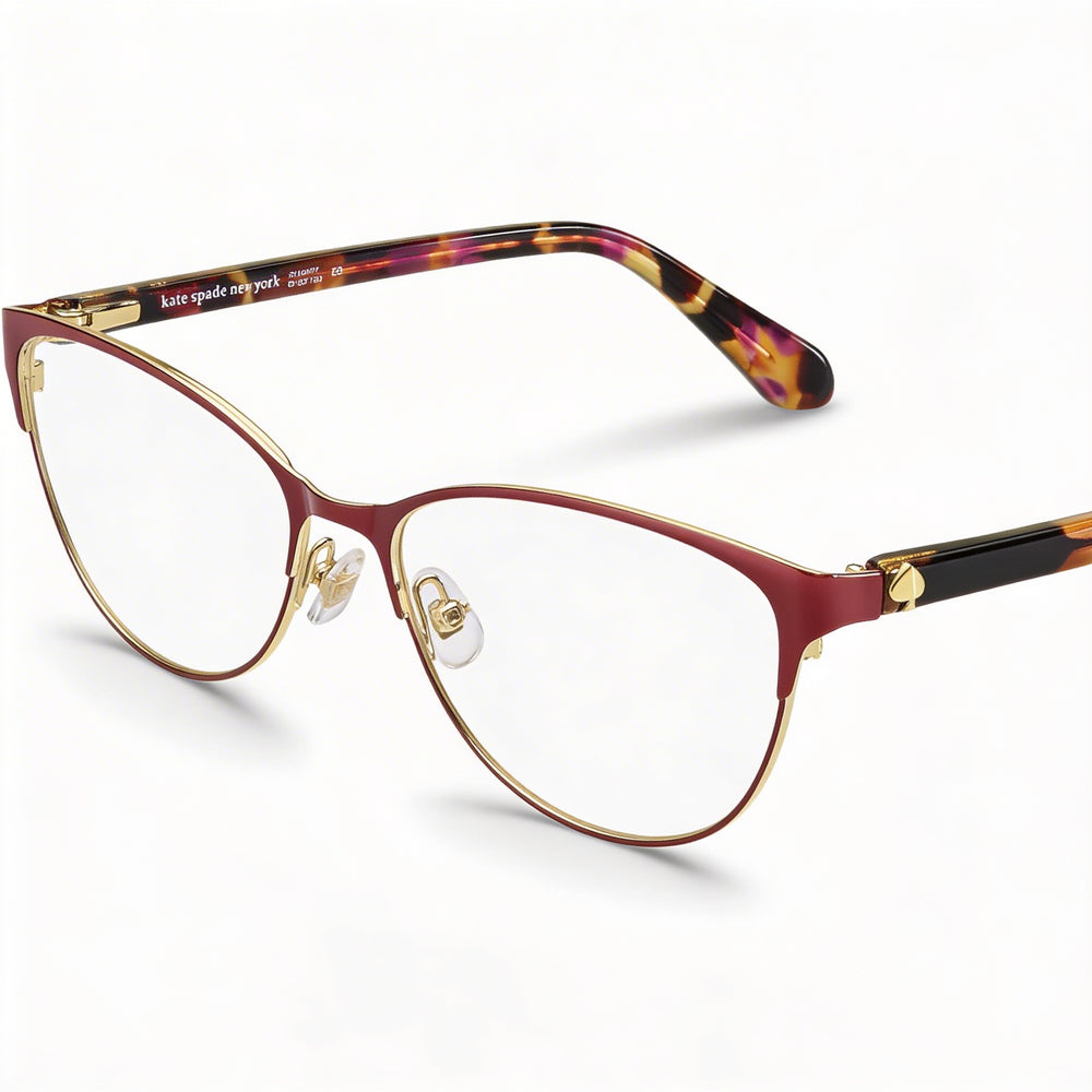 kate spade new york Hadlee MFX 52 Women's Stainless Steel Havana Plum Non- Eyeglasses 52mm