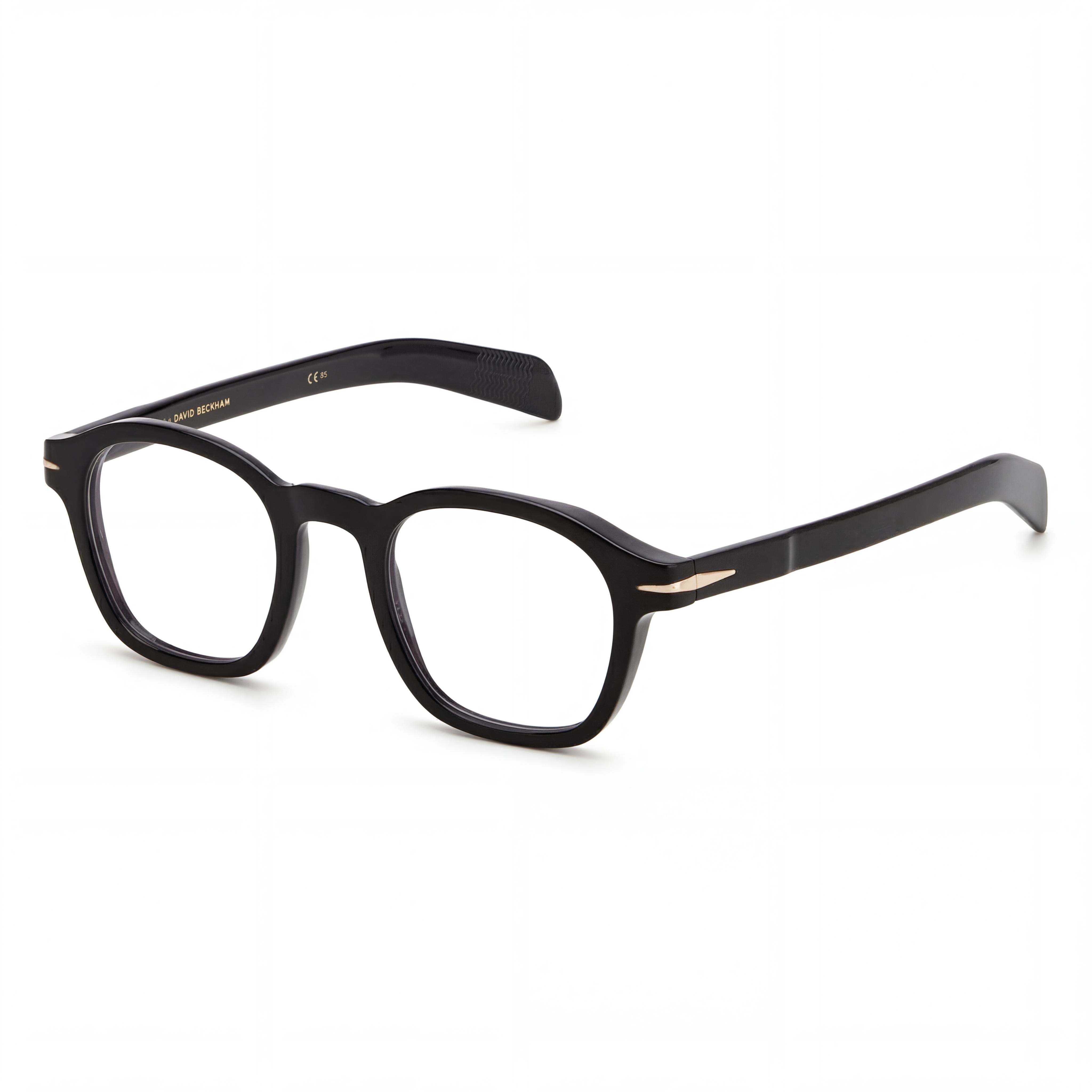 David Beckham Db 7053/bb Modern Acetate Unisex Black Gold 45mm, Photo 1