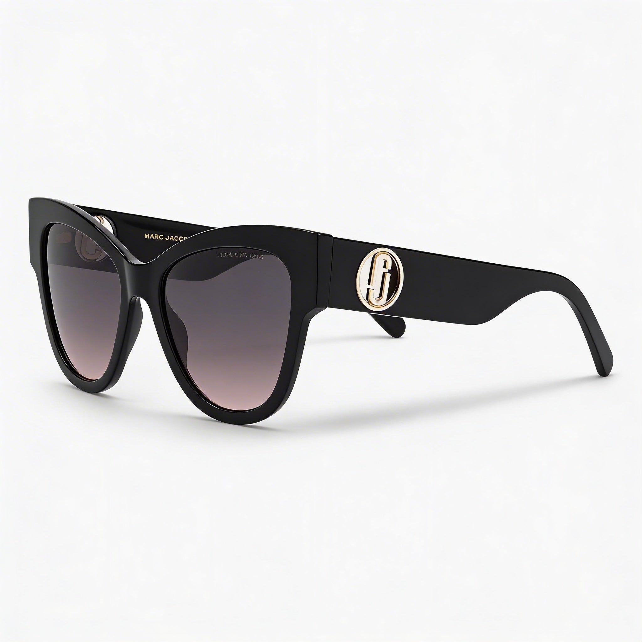 Marc Jacobs Signature Women's Black Grey Acetate Eyeglasses with UV Protection & RX-Able Lenses 53mm, Photo 1