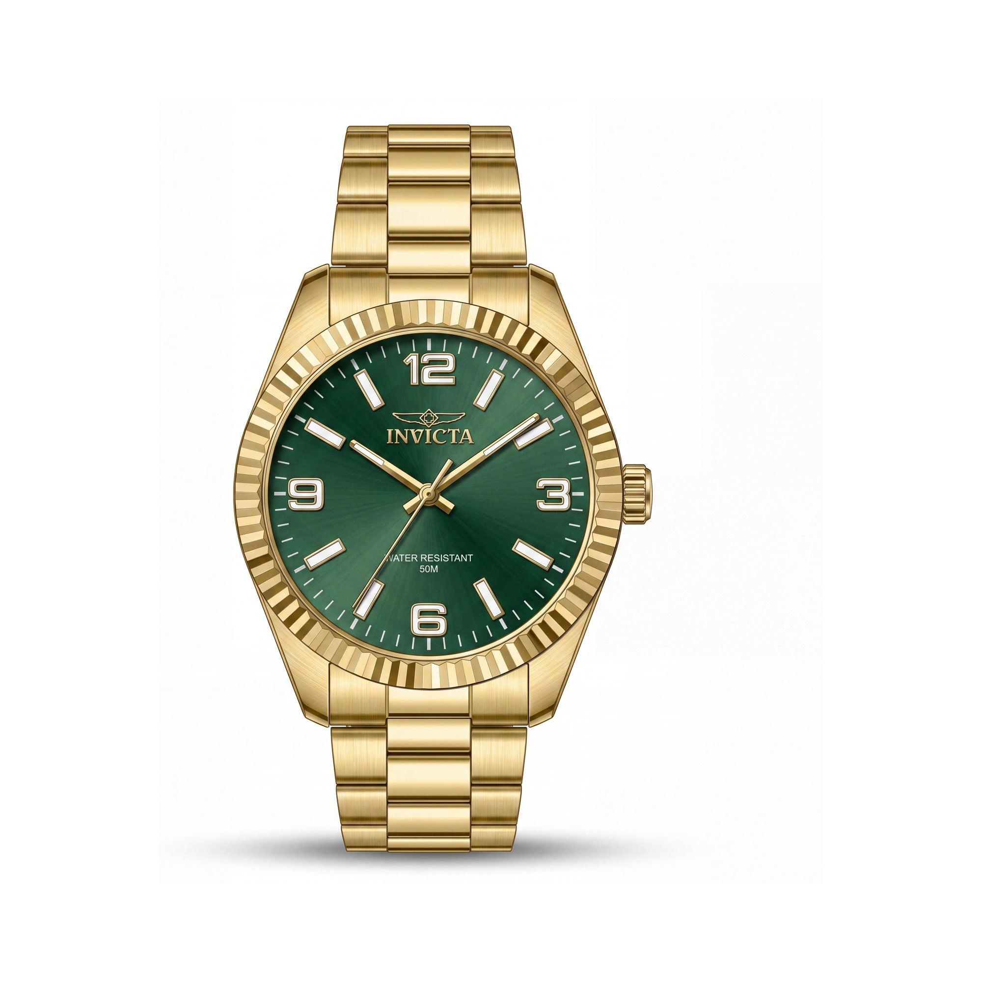 Invicta Specialty 47459 Unisex Stainless Steel Green Dial Bracelet Watch 43mm Water Resistant, Photo 1