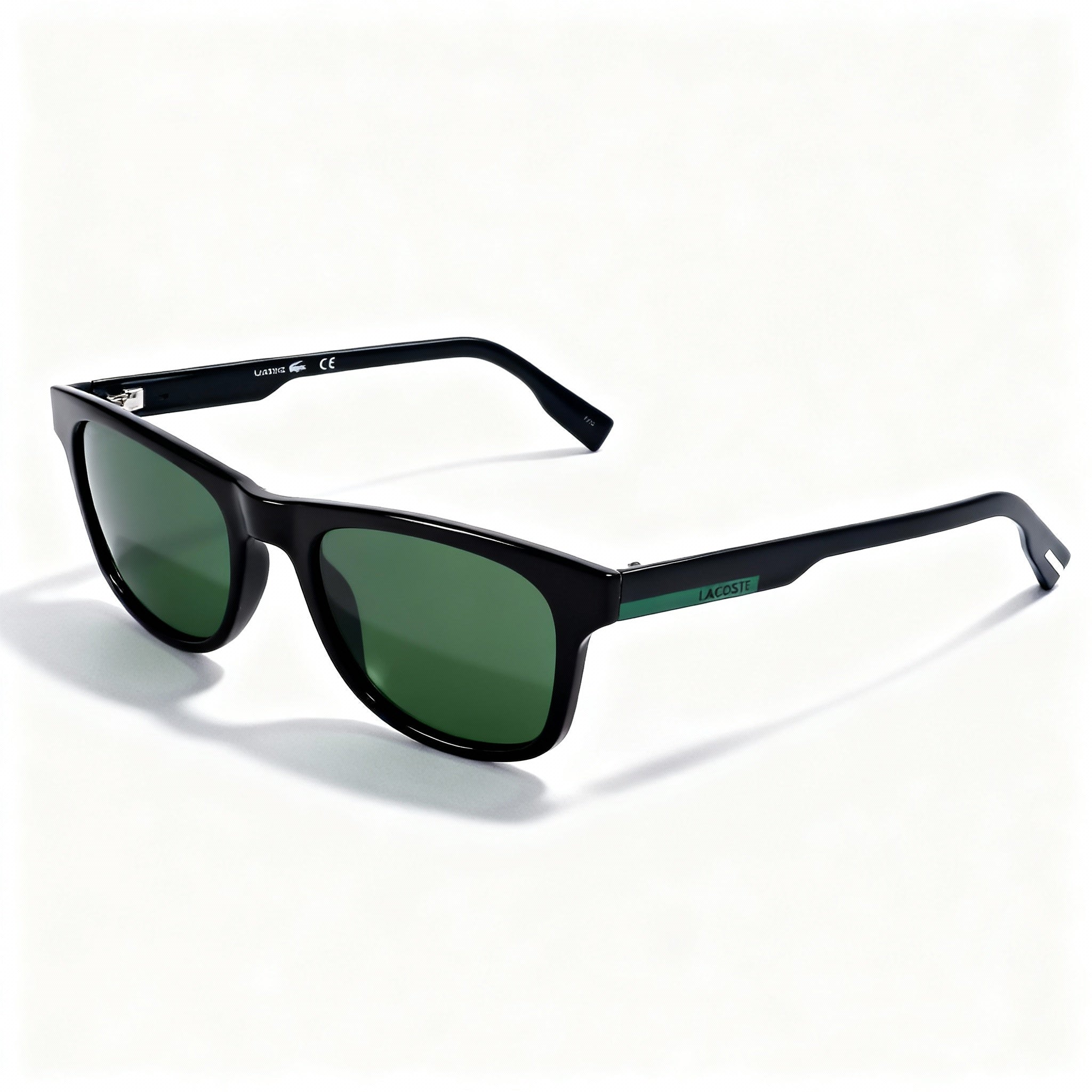 Lacoste Classic Unisex Black Acetate Green Polycarbonate Non-Polarized UV Sunglasses 54mm