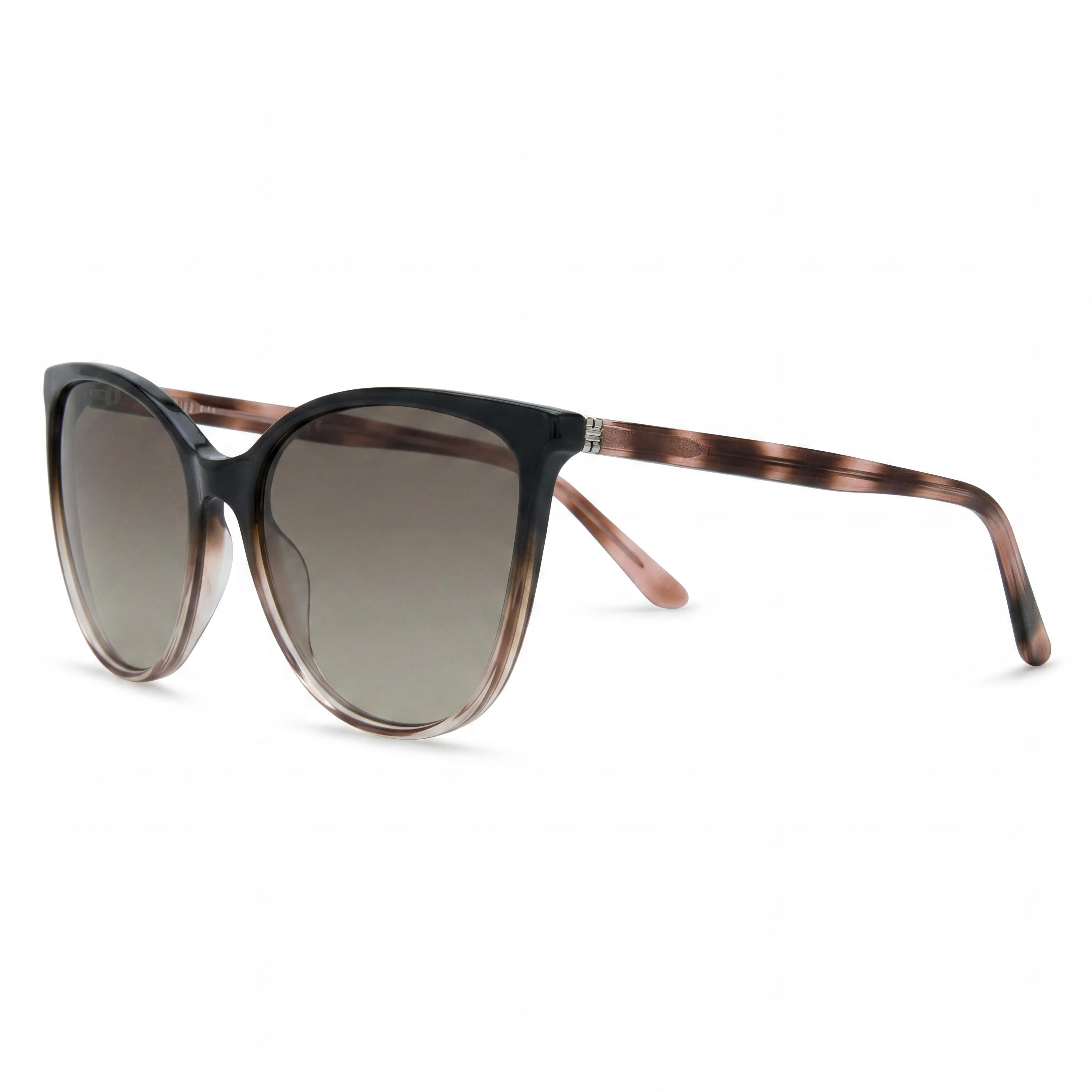 Liz Claiborne Classic Women's Polarized UV Protection Plastic Sunglasses with Shadegreypink Frame & Dark Grey Shaded Lenses 57mm, Photo 1