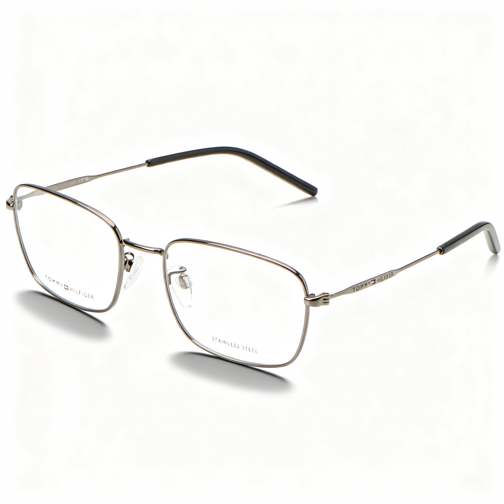 Tommy Hilfiger Casual Men's Alloy Steel Non Polarized Sunglasses Dark Ruthenium Silver 56-19-145