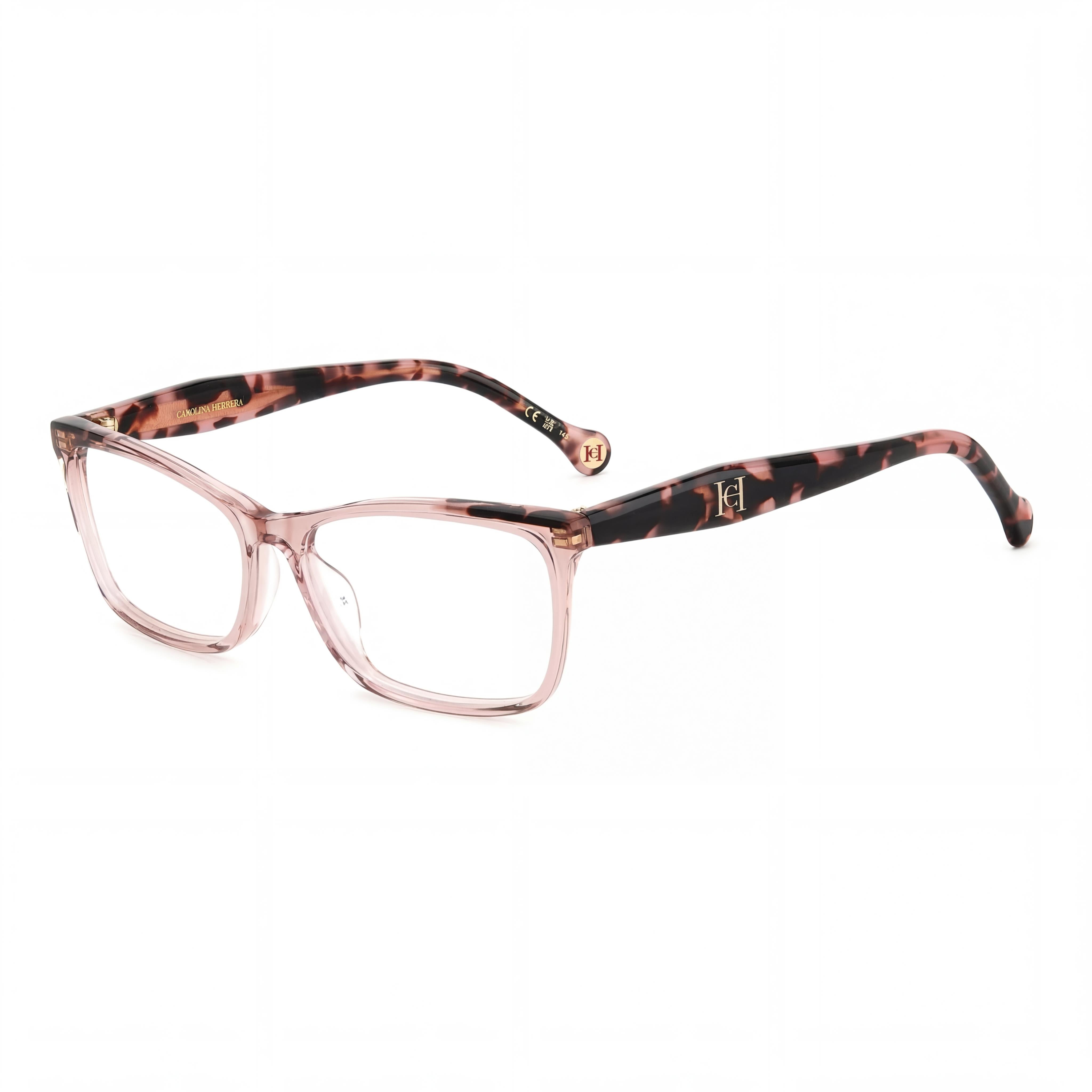 Carolina Herrera Her 0202/G Women's Pink Havana Plastic Frame Polarized Clear Lens Sunglasses 56mm, Photo 1