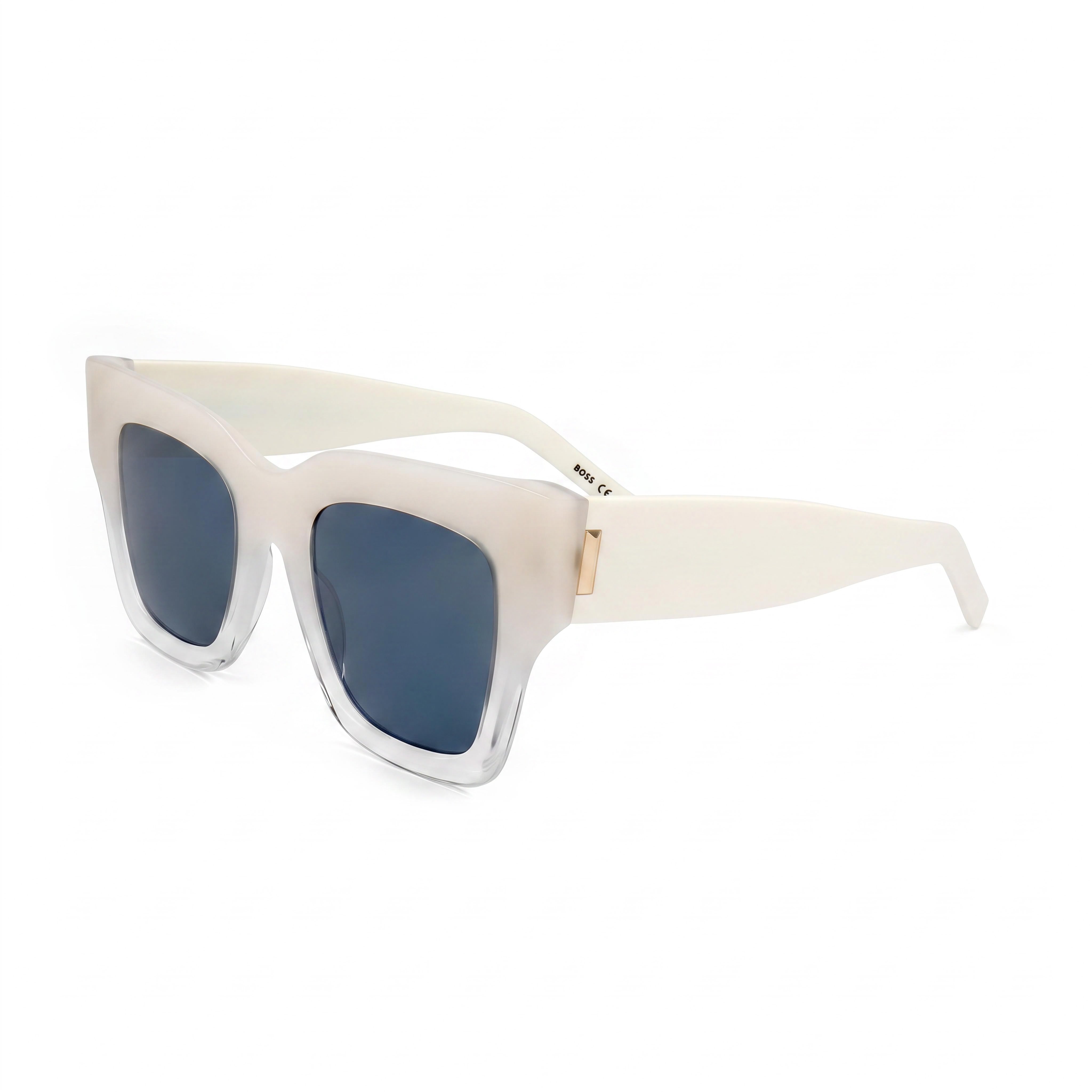 Hugo Boss Casual Women's Shaded Ivory Plastic Frame Gradient Polycarbonate UV Protection Sunglasses 51mm, Photo 1