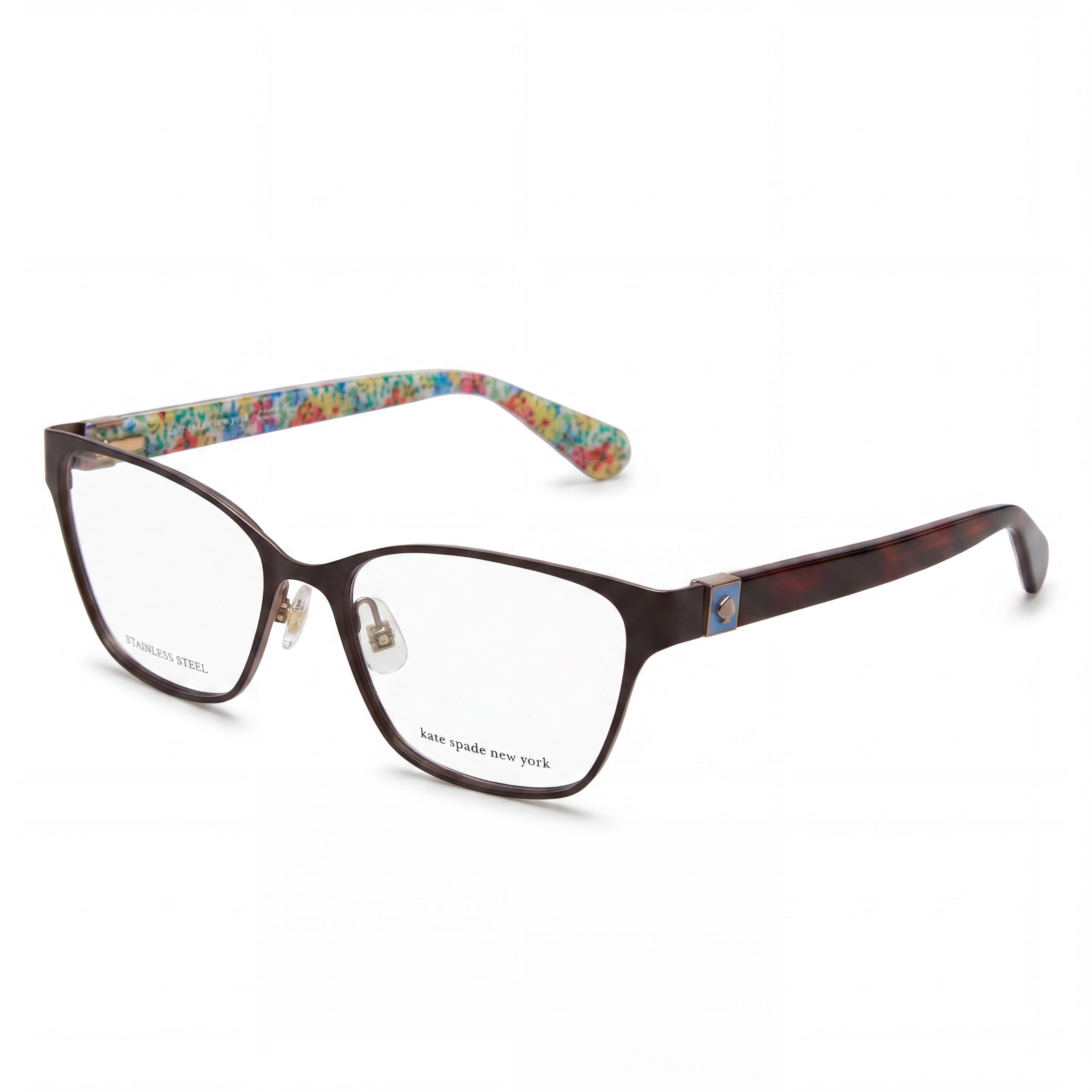 Kate Spade New York Modern Women's Stainless Steel Frame Sunglasses in Brown with 52mm Lens Width, Photo 1