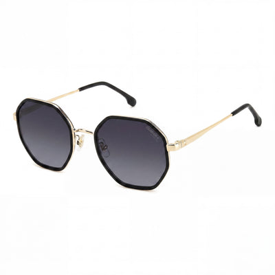 Carrera 3029-S Women's Casual Black Metal Dark Grey Shaded Non-Polarized UV Protection 53mm