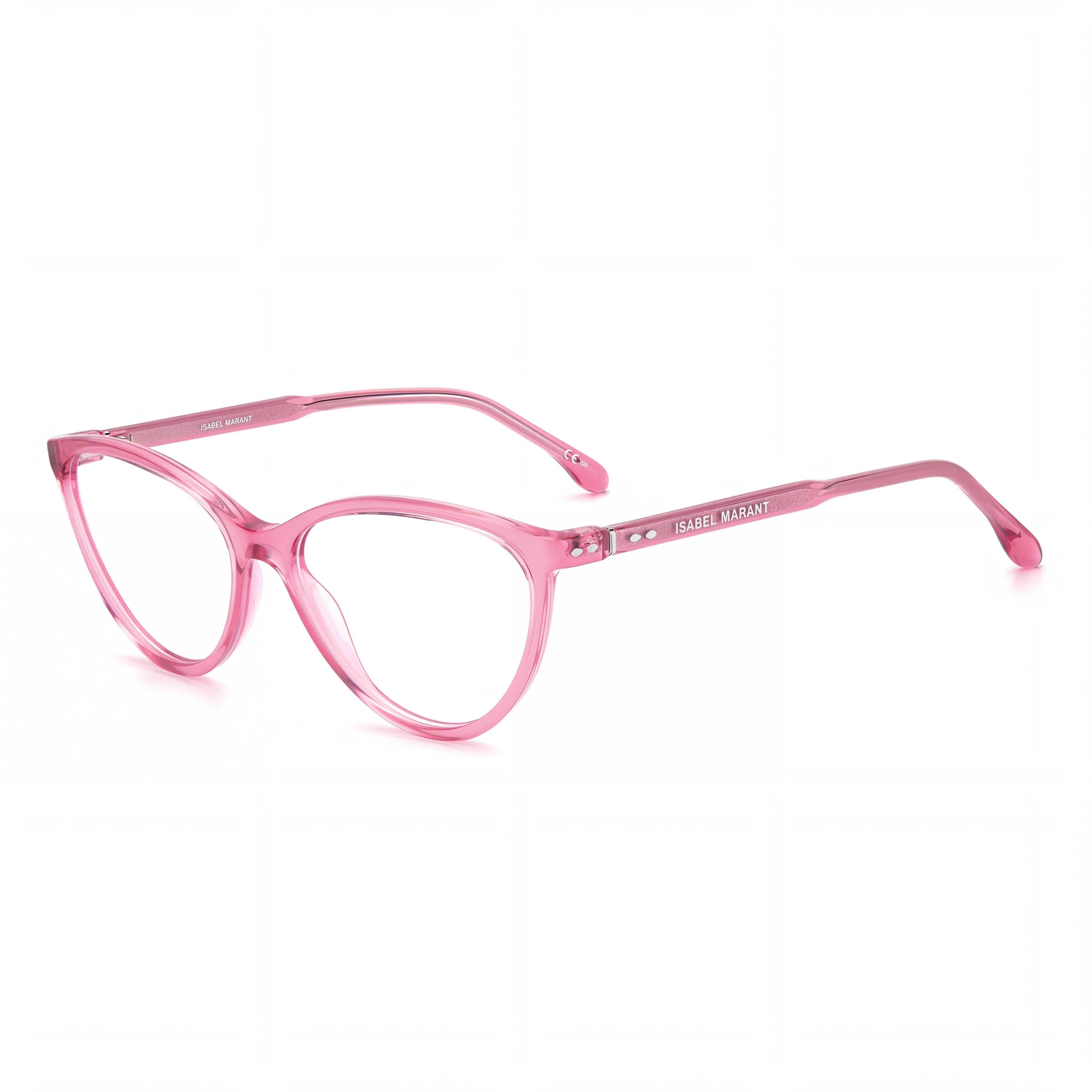 Isabel Marant IM 0065 Women's Pink Acetate Frame Polycarbonate Lens Non-Polarised Sunglasses 55mm, Photo 1