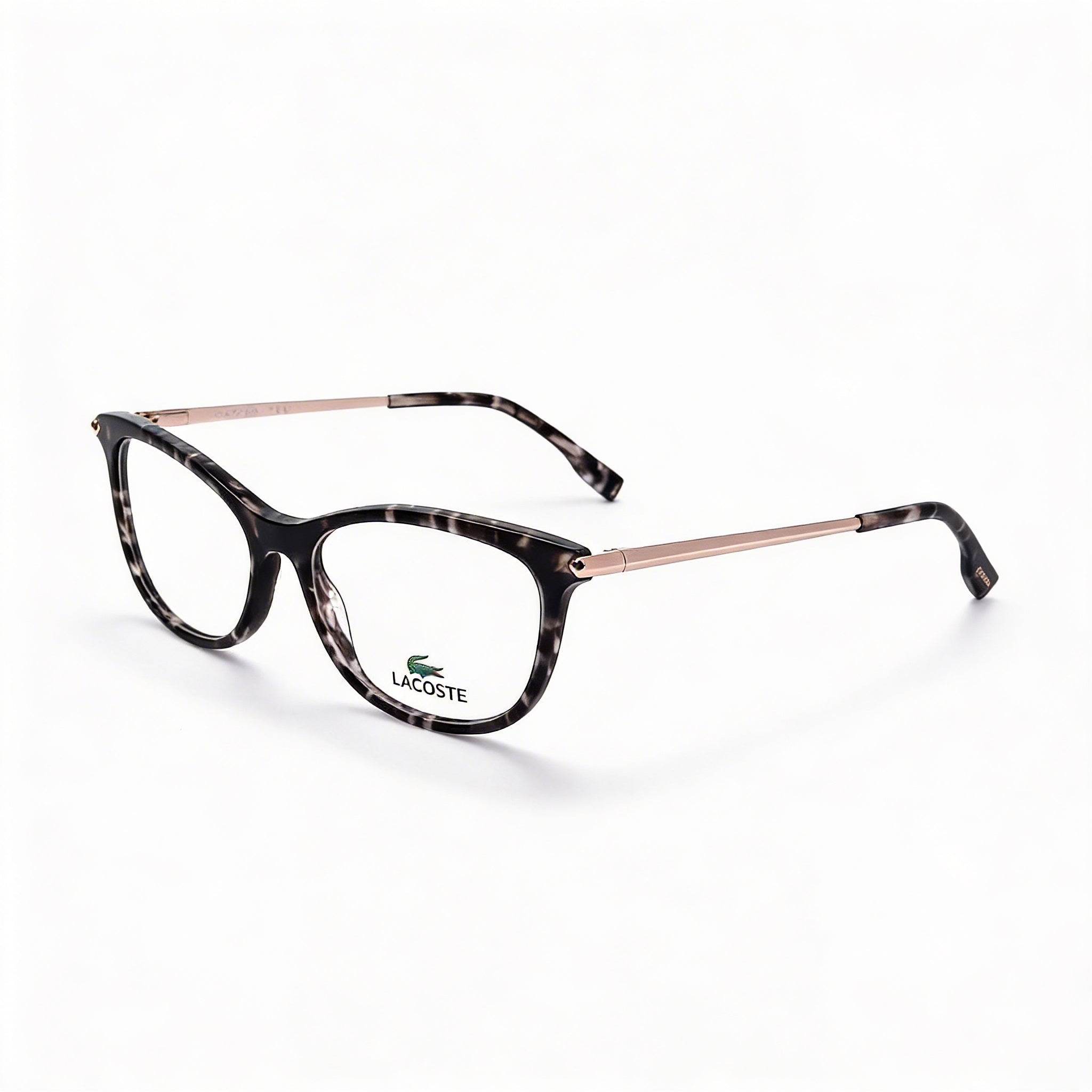 Lacoste Casual Style Women's Sunglasses featuring Plastic Frame in Black Havana with 53mm Lens Width, Photo 1