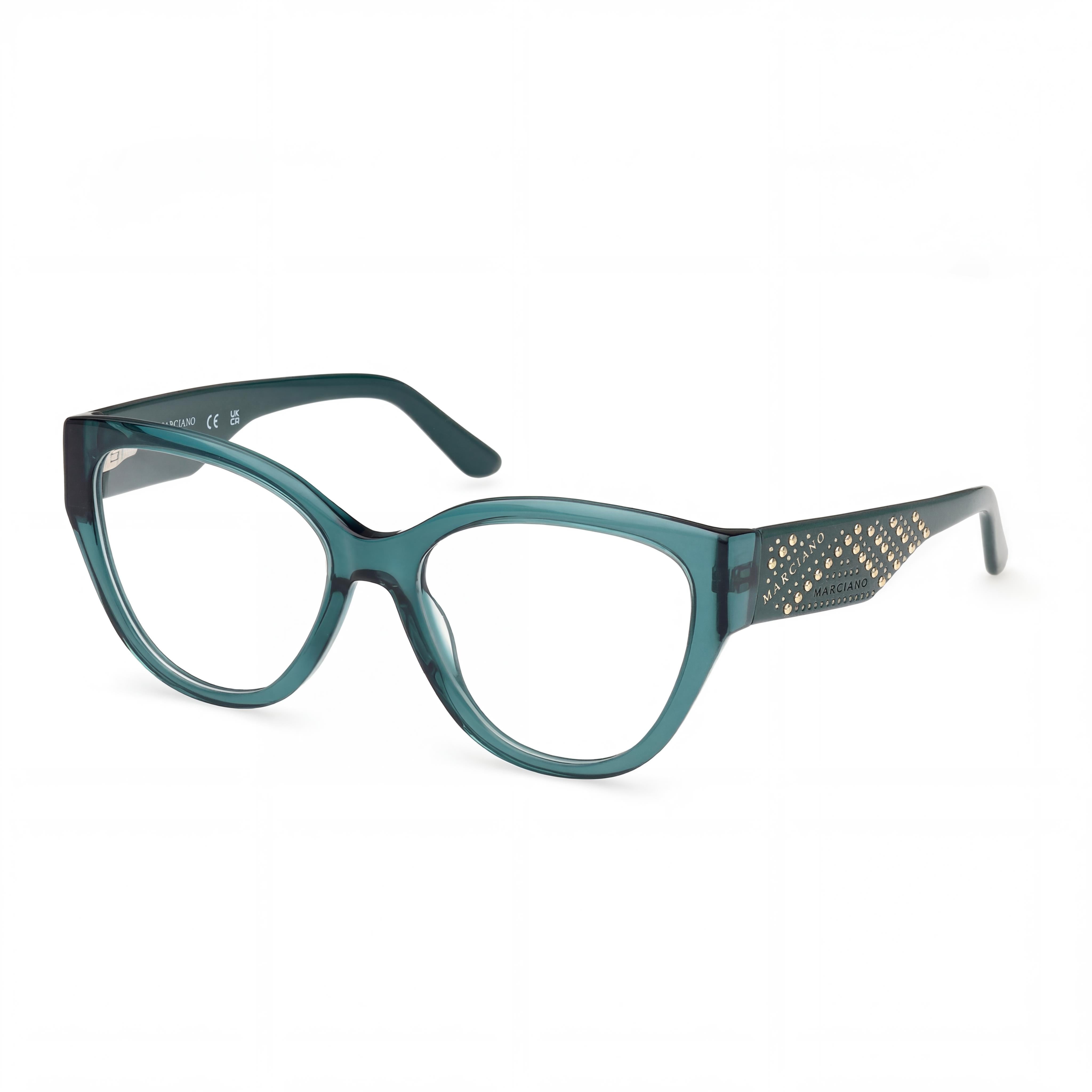 Guess by Marciano Gm50018 Women's Dark Green Plastic Non- Eyeglasses 54mm, Photo 1