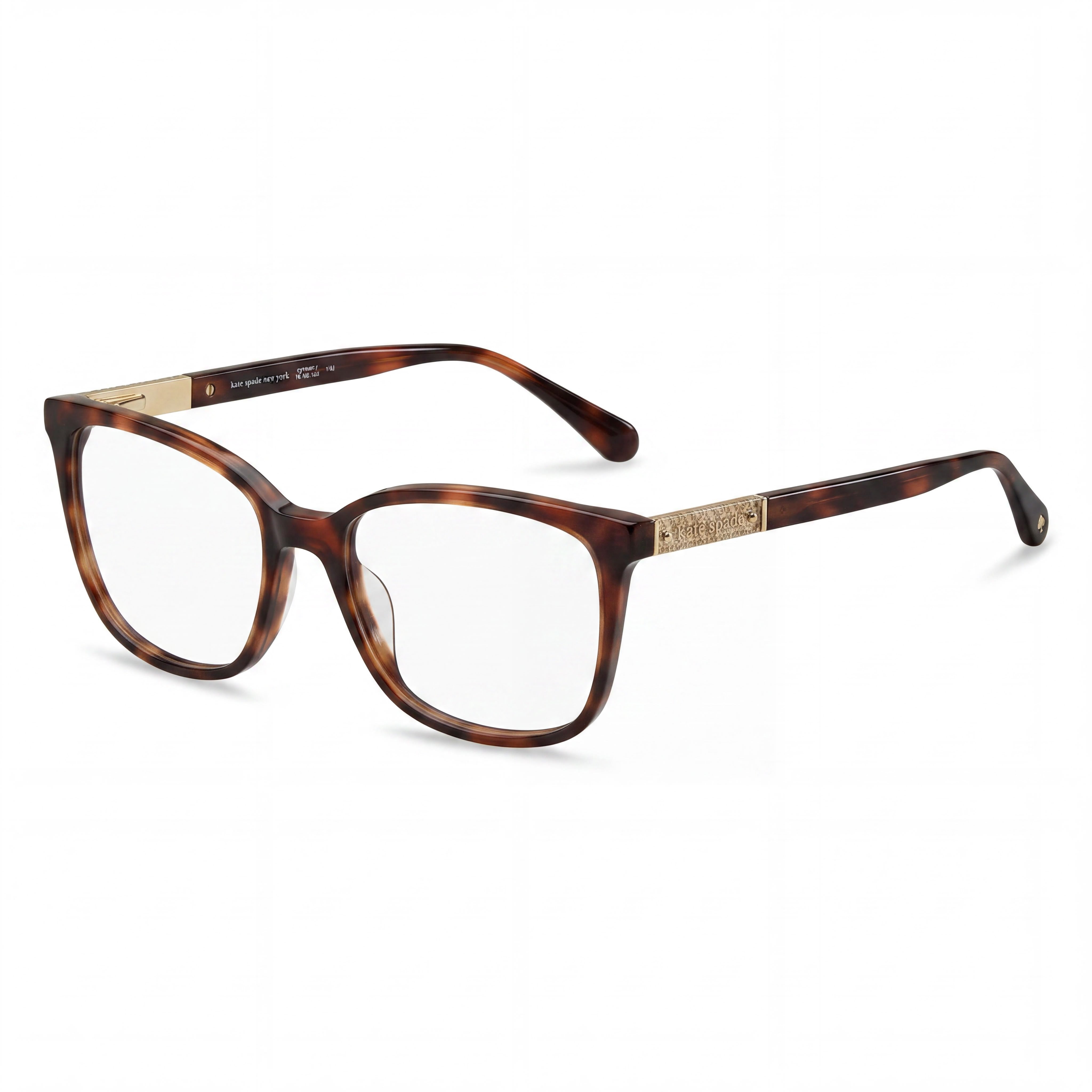 kate spade new york Davina Women's Havana Brown Durable Lightweight Plastic Optical Eyewear Frame 52mm, Photo 1