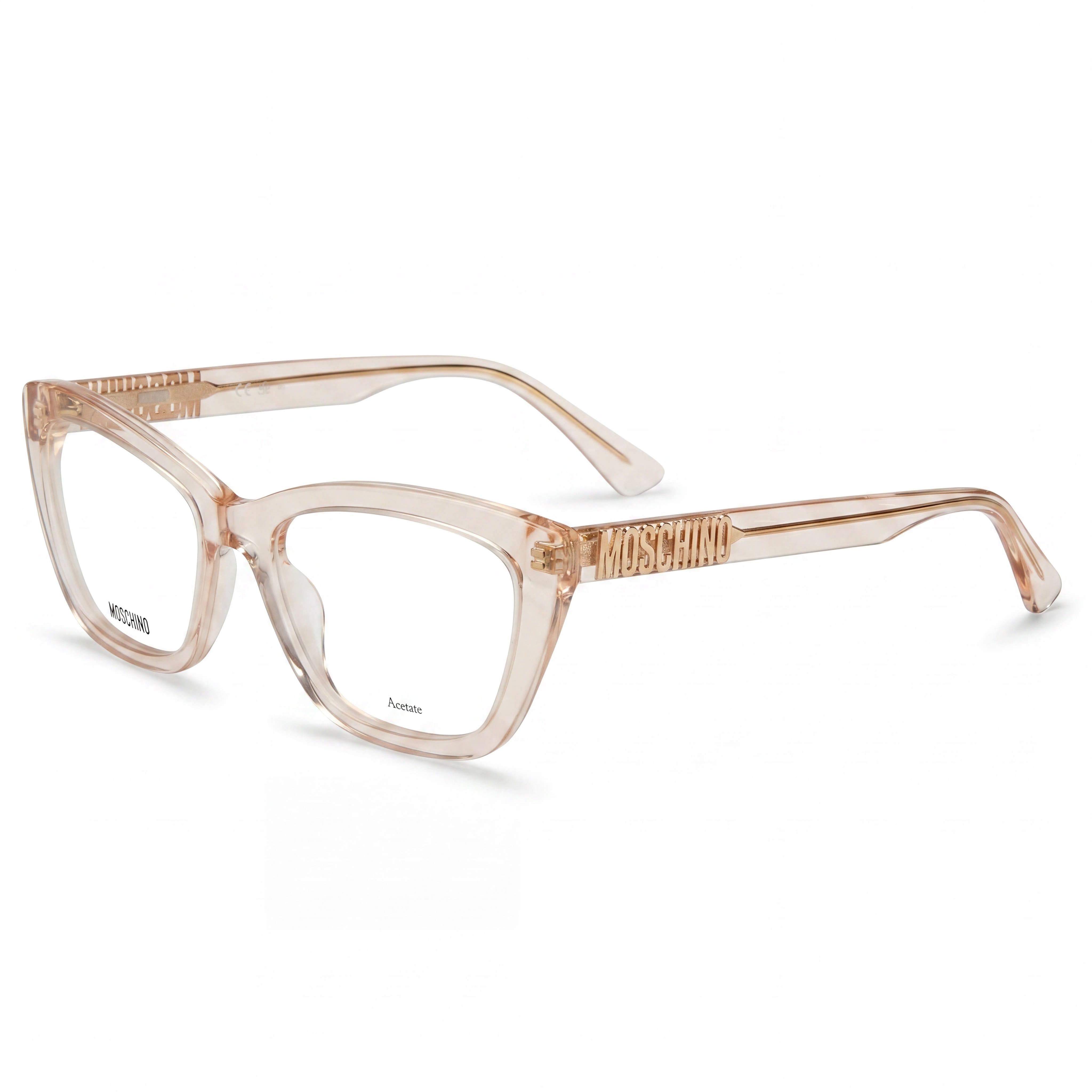 Gafas de sol Moschino Modern para mujer con montura de acetato nude y lentes de policarbonato, tamaño 52-17-140 mm, Photo 1
