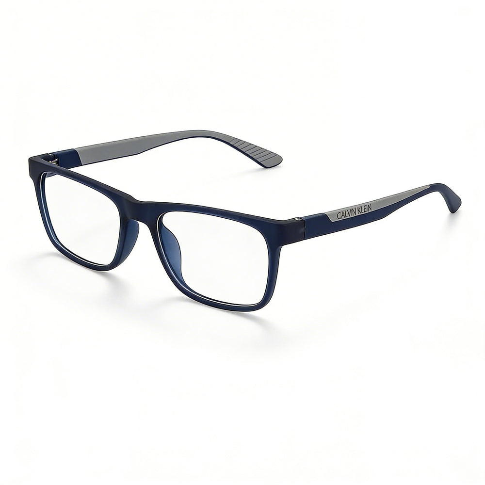 Gafas de sol Calvin Klein sin polarizar para hombre, con montura de plástico azul marino mate y lentes de policarbonato de 52 mm