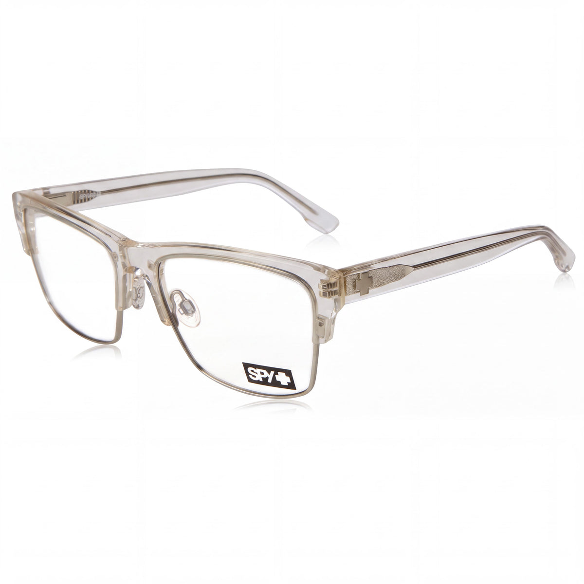Huntington Surf & Sport Weston 5050 57 Unisex Sunglasses with Crystal Matte Silver Frame and Plastic Lenses, Photo 1