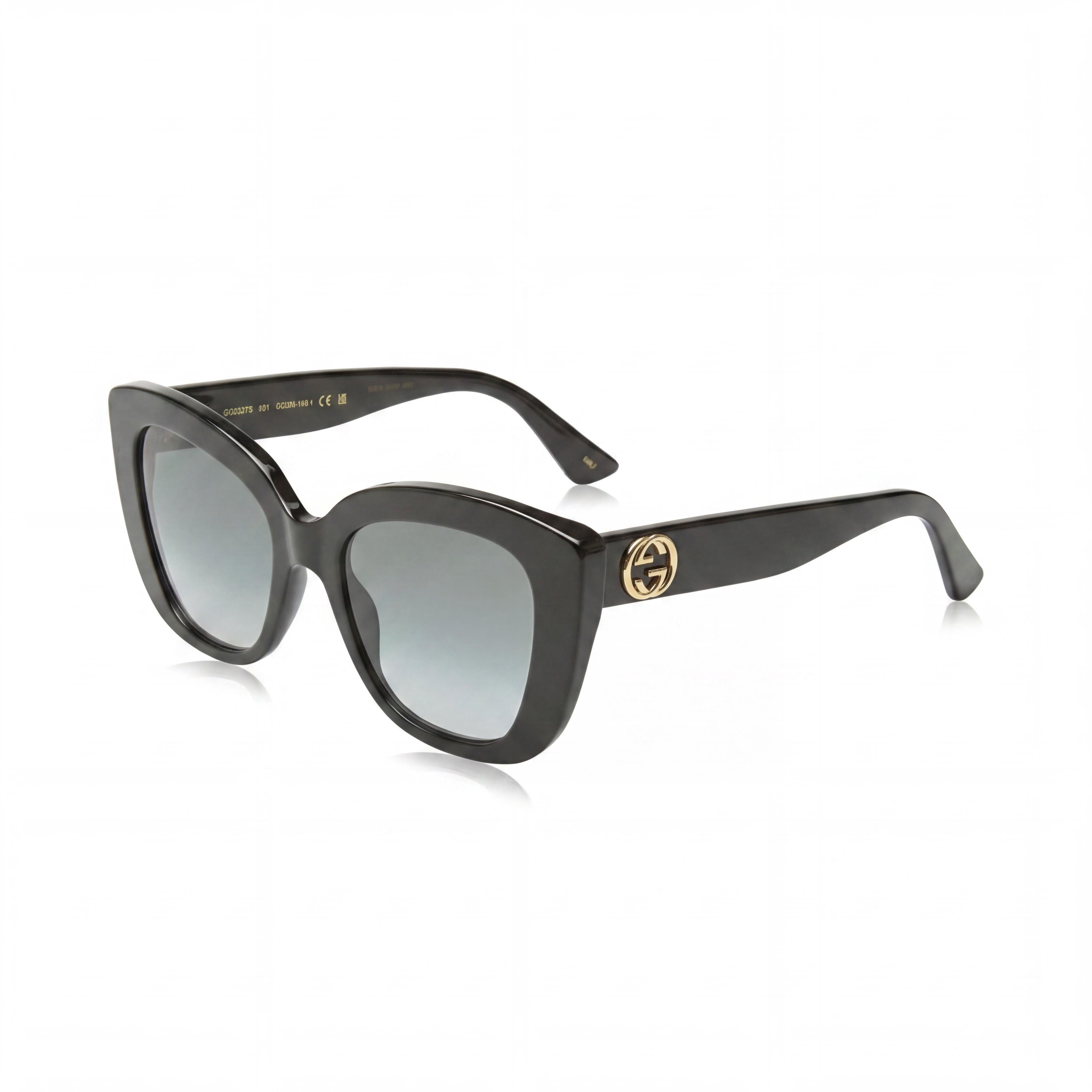 Gucci Casual Women's Acetate UV Protection Non-Polarized Sunglasses, Havana Blue Brown, 54mm, Photo 1
