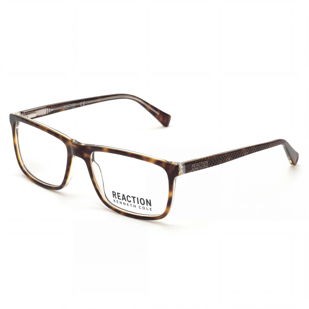 Kenneth Cole REACTION Kc0803 Men's Havana Plastic Frame Dark Havana Sunglasses 54mm