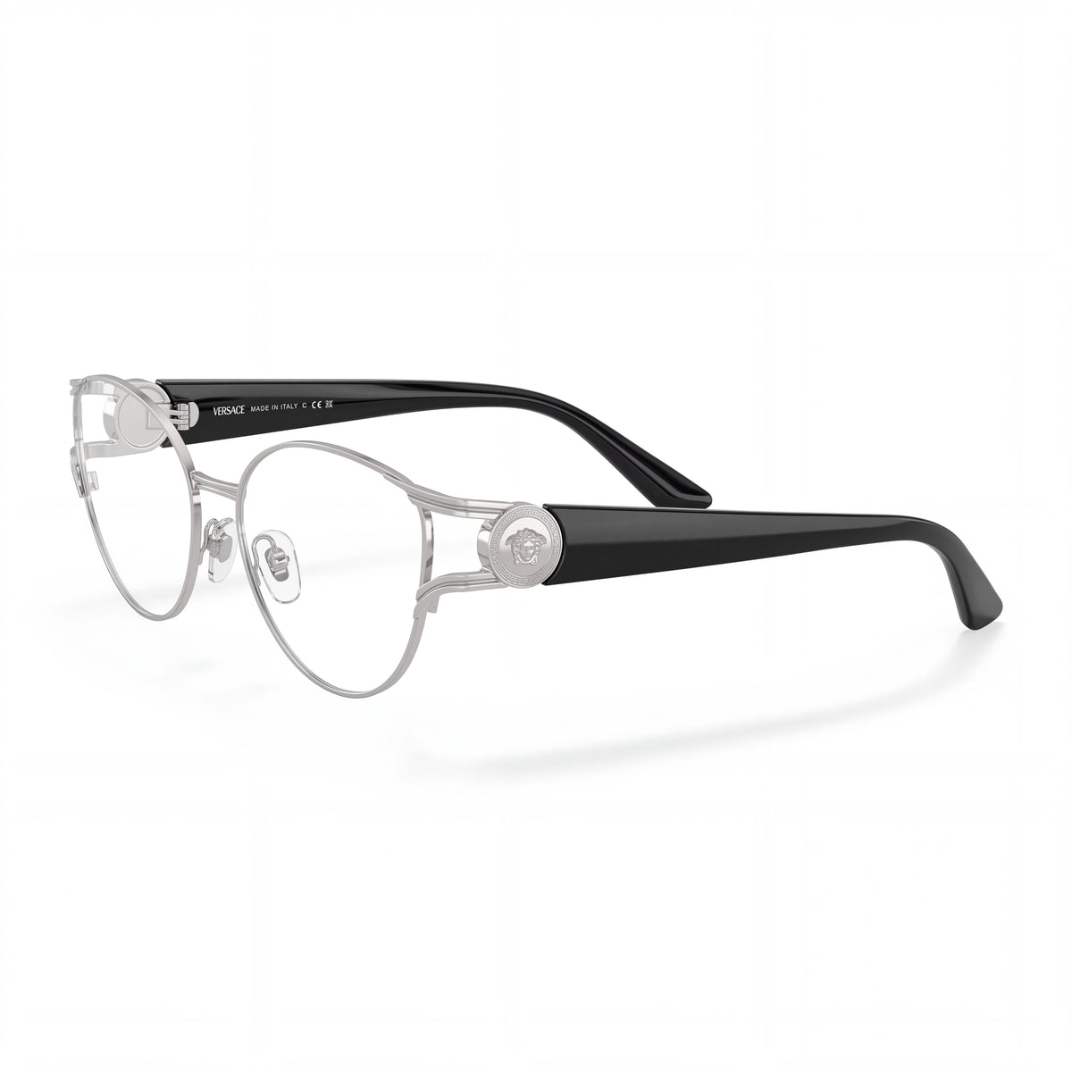Versace 0VE1309 Silver Cat Eye Eyeglasses for Women, 54mm, Photo 1