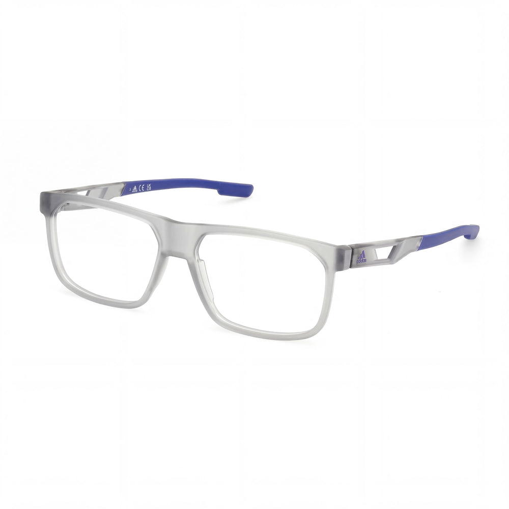 Gafas adidas Navigator para hombre con montura de plástico gris y lentes grises, 57 mm de ancho de lente, 15 mm de puente, 145 mm de patillas