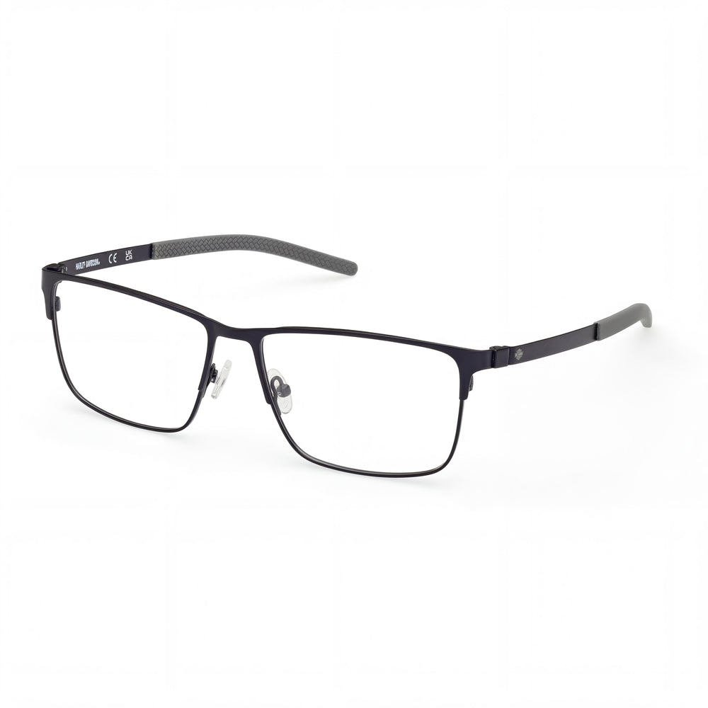 Harley-Davidson Hd50102 Men's Metal Matte Blue Antiqued Light Nickeltin 58mm Eyeglasses