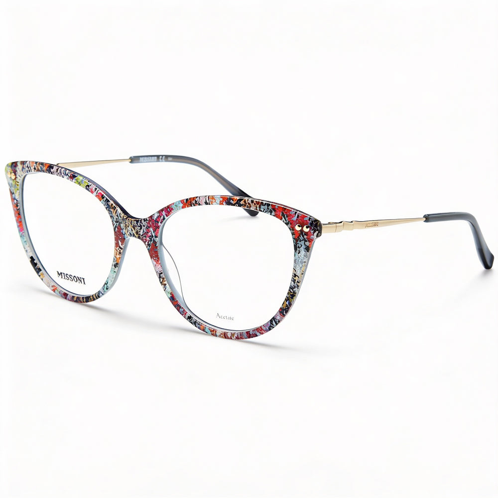 Gafas de sol Missoni Modern para mujer con montura de acetato, acabado multicolor estampado y lentes de policarbonato, 54 mm