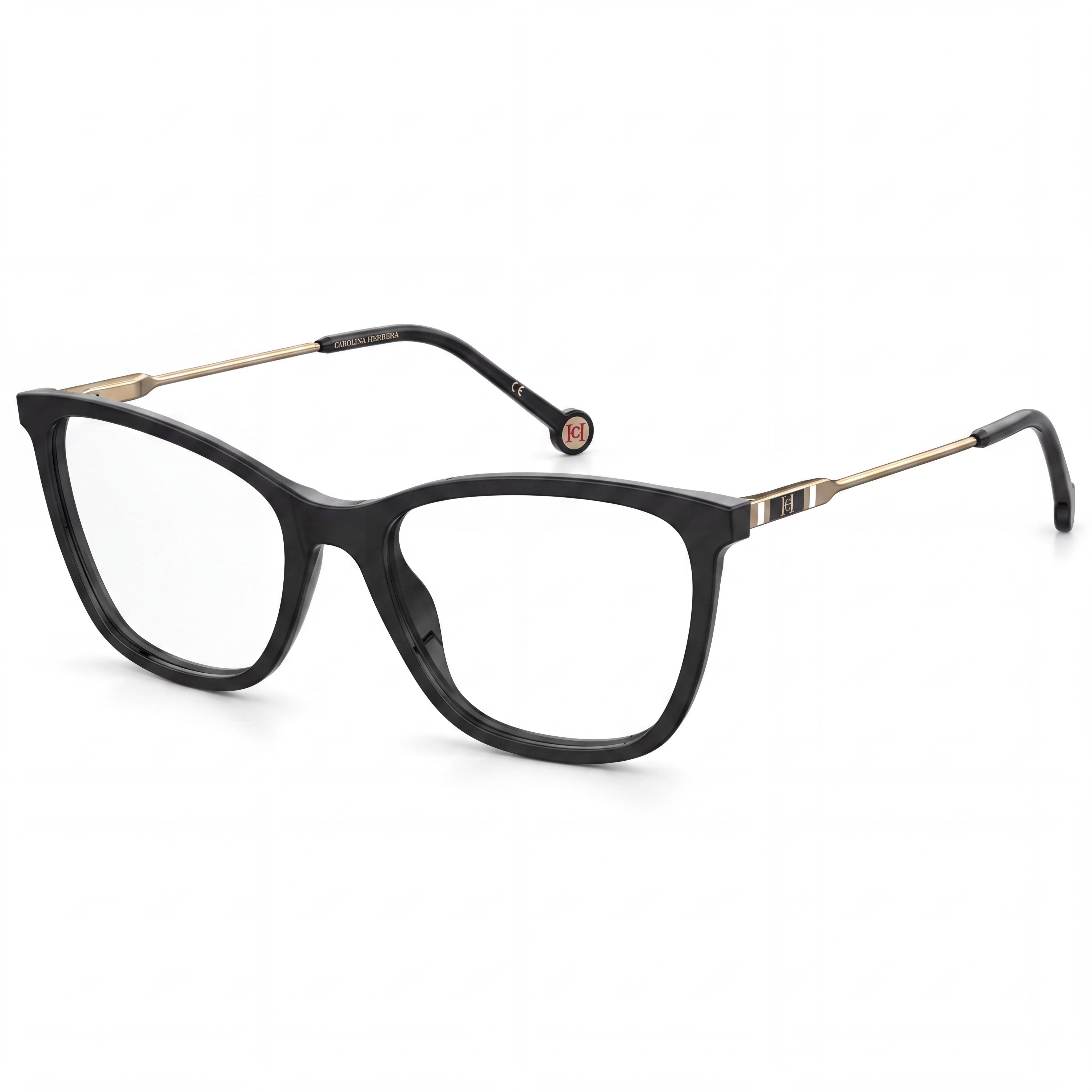 Carolina Herrera CH 0071 Gafas de acetato negro para mujer 54-18-145, Photo 1