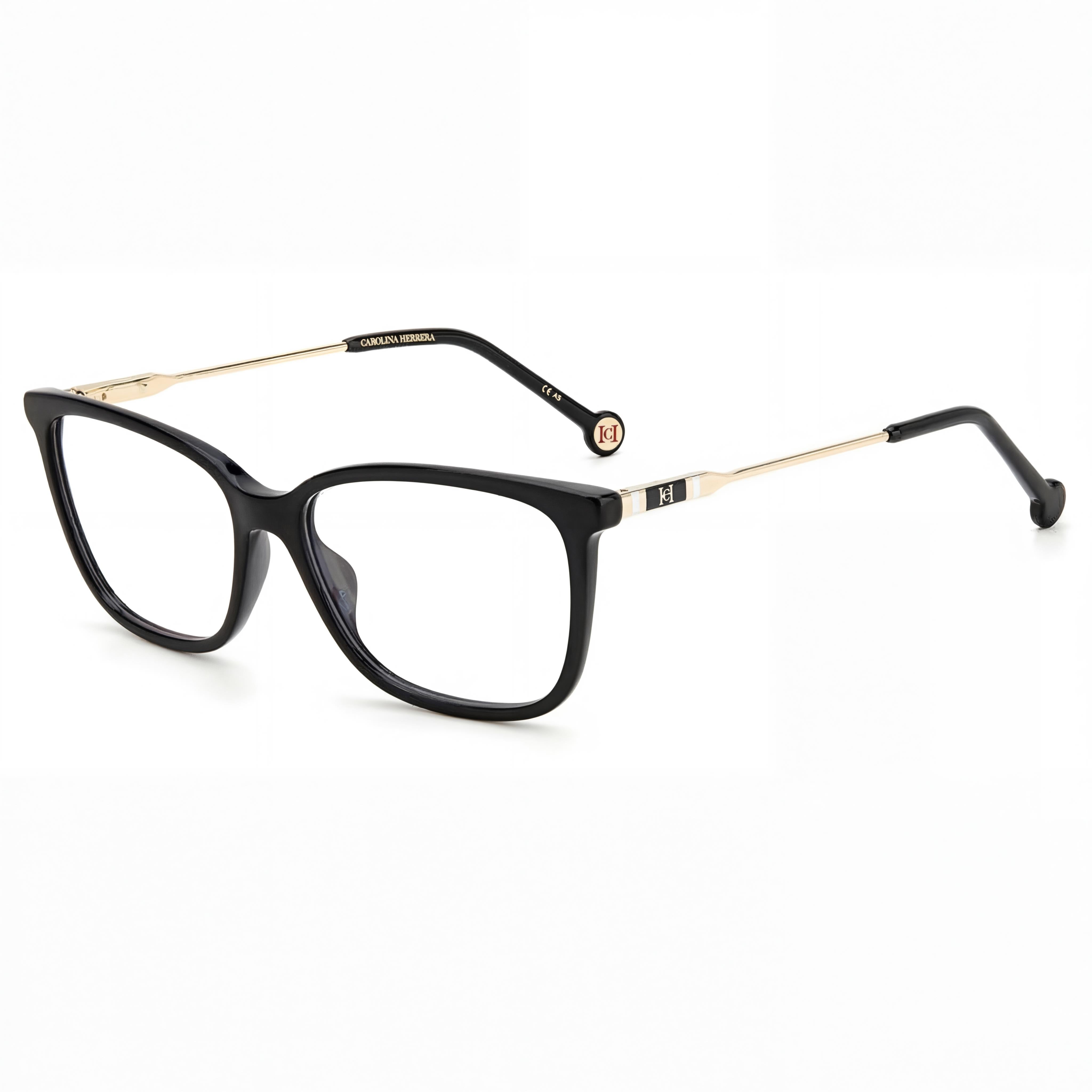 Carolina Herrera Women's CH 0072 Black Acetate Eyewear 54mm, Photo 1