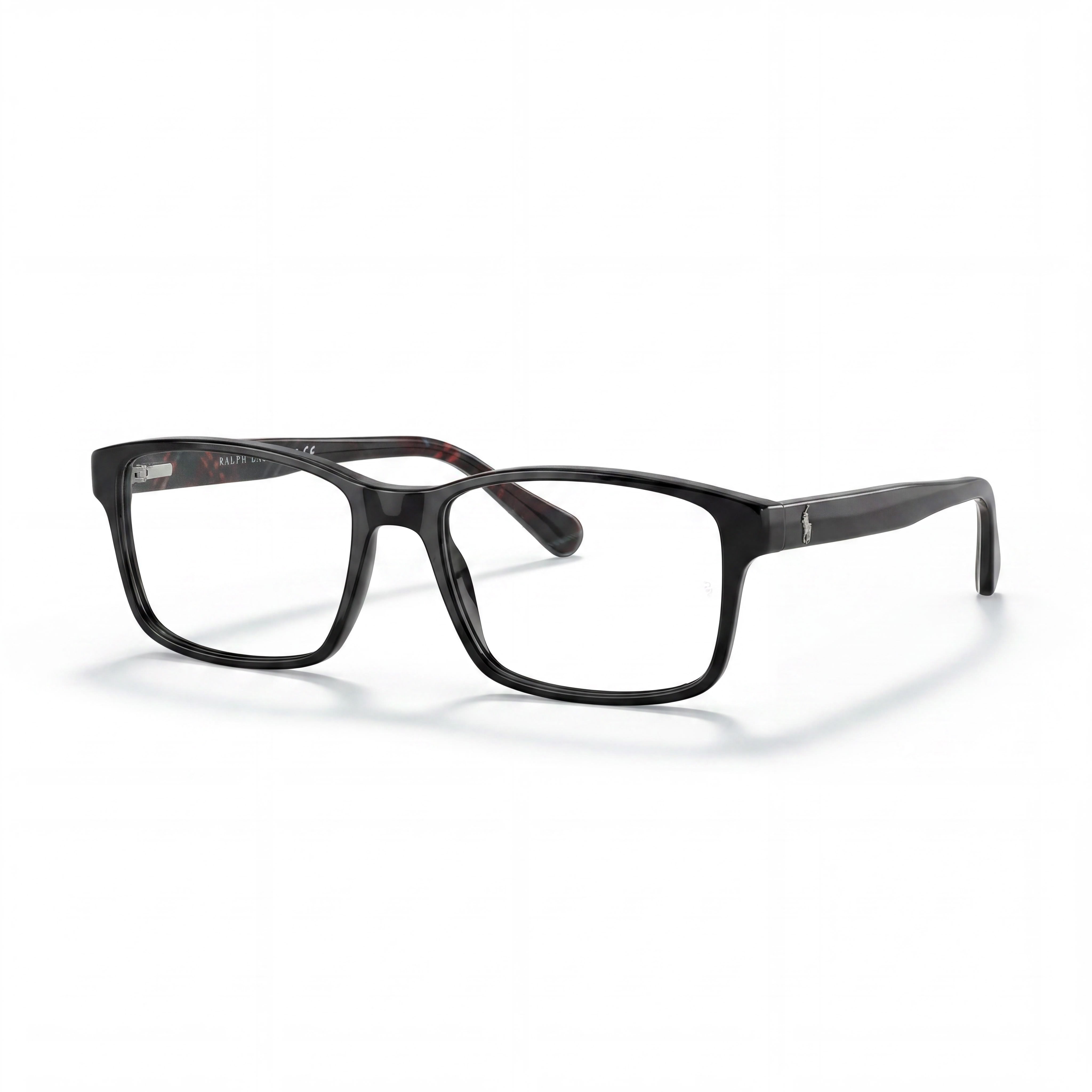 POLO RALPH LAUREN Ph2123 Men's Eyeglasses featuring a Shiny Black Acetate Frame and 56mm Lens Width, Photo 1