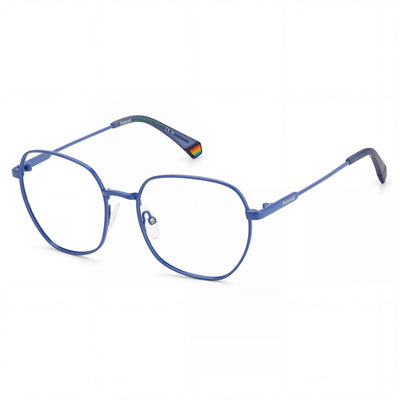 Gafas Polaroid Eyewear Pld D450 para mujer con montura metálica, color azul celeste, lentes de 54 mm, puente de 18 mm, patillas de 145 mm