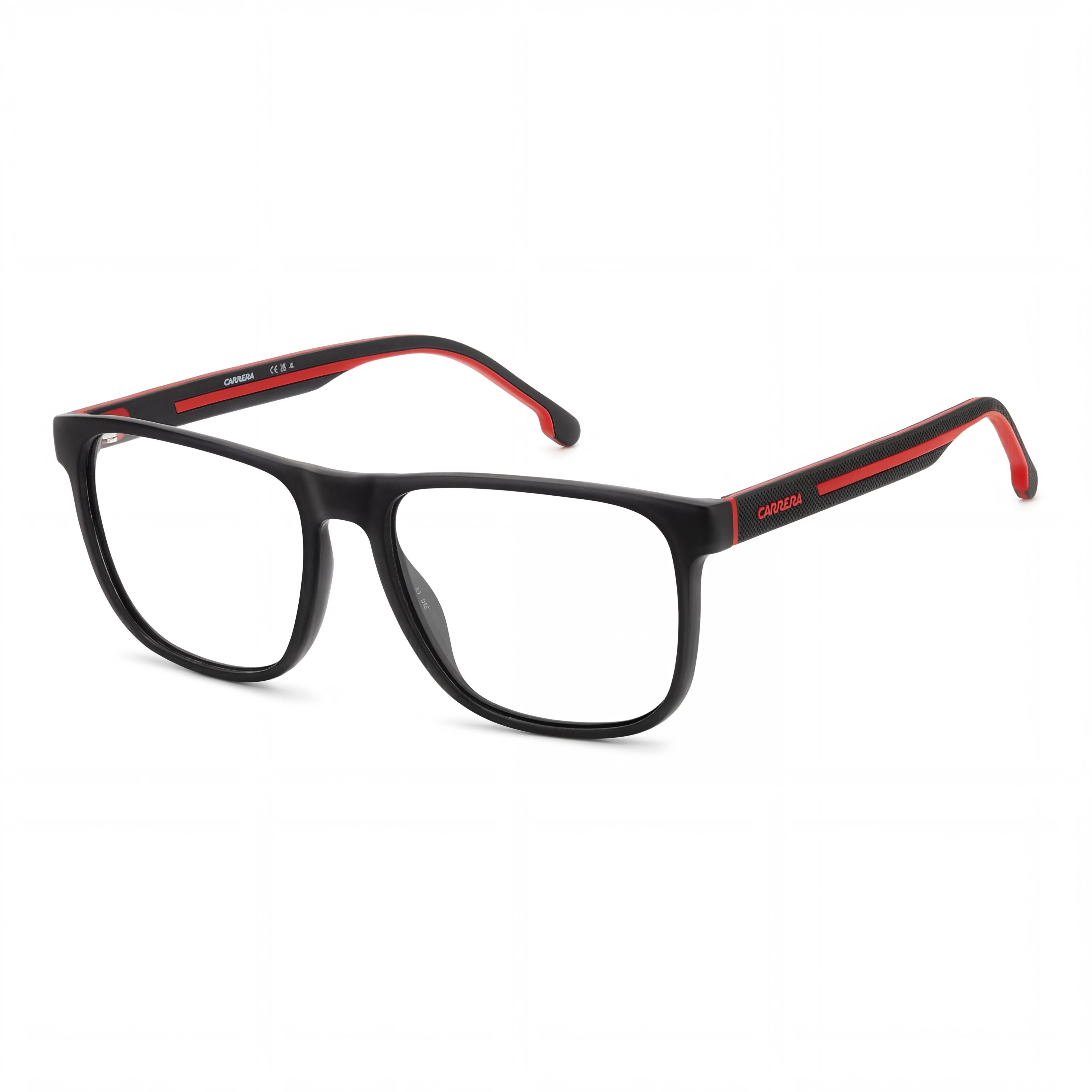 Carrera Modern Women's Sunglasses with Propionate Frame in Black Red and Polycarbonate Lenses - 55mm Lens, Photo 1
