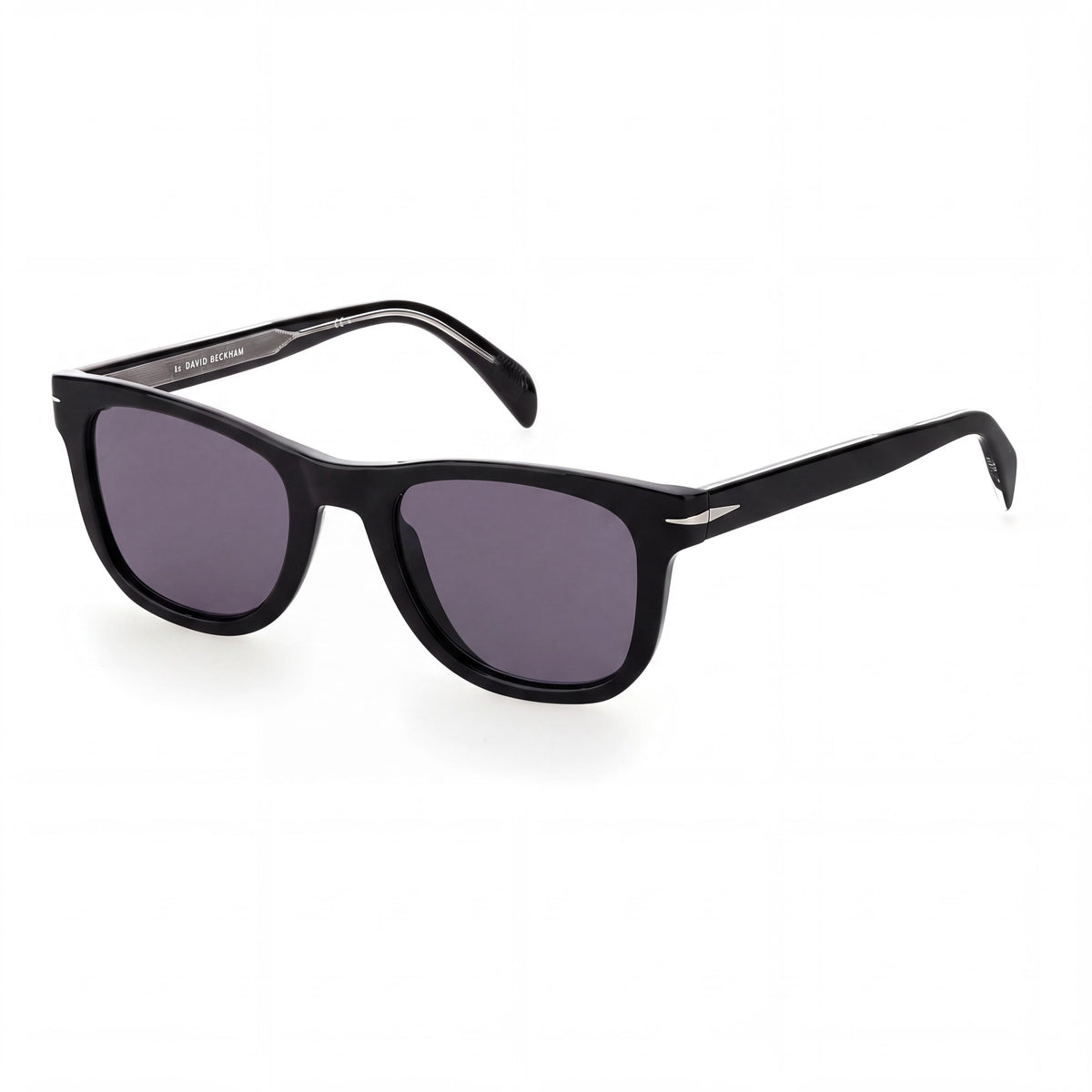 David Beckham Db 1006/S Men's Black Acetate Square Polarized Sunglasses, Grey Clip-on & Lenses 50mm, Photo 1