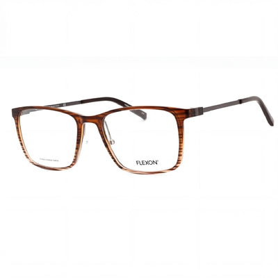 Flexon Ep8011 Unisex Eyeglasses, Acetate Frame in Brown Grey , with Polycarbonate Lenses, Size 53mm