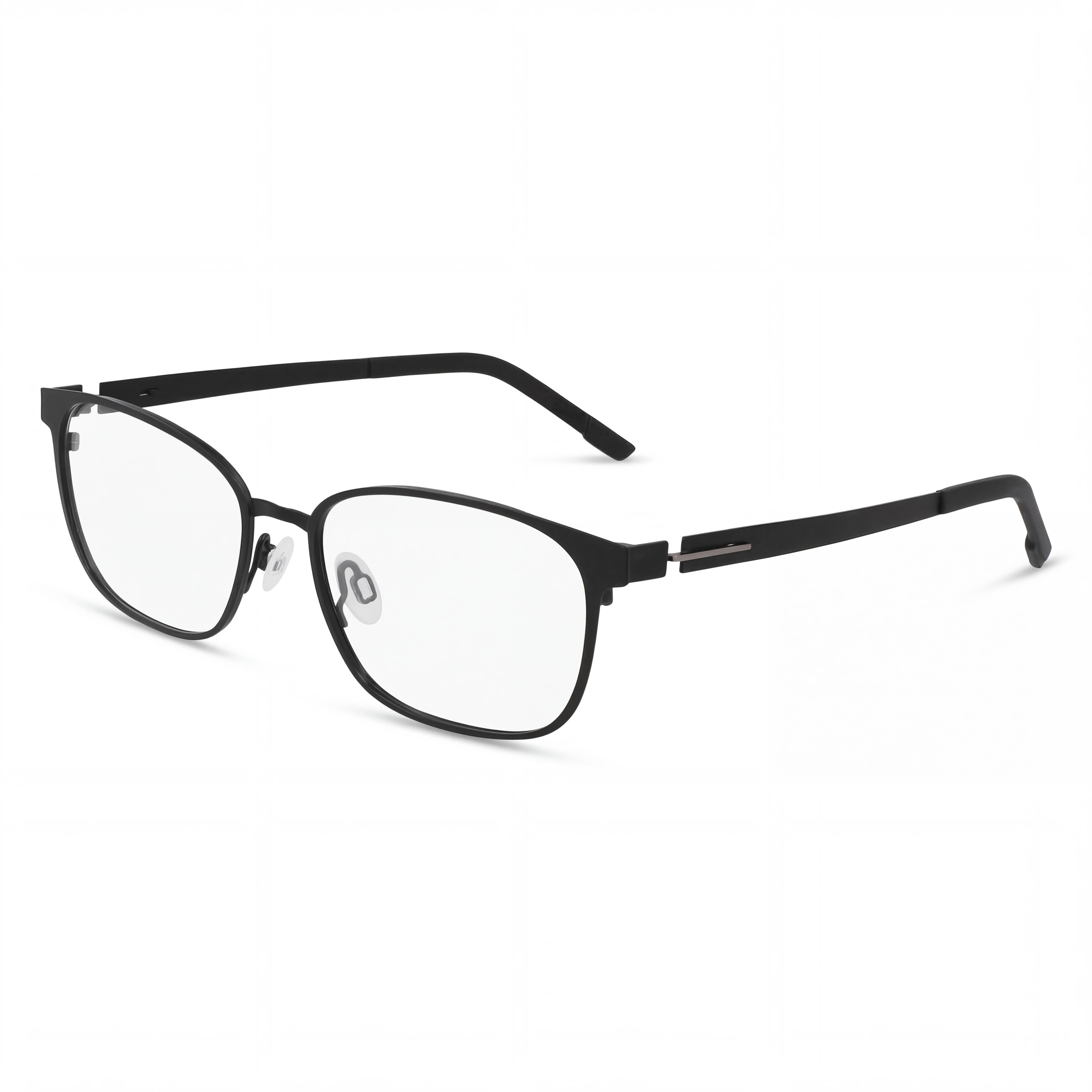 Flexon Flx1008mag-set Unisex Acetate Eyeglasses, Matte Black, Transparent Polycarbonate Lenses 56-18-145, Photo 1